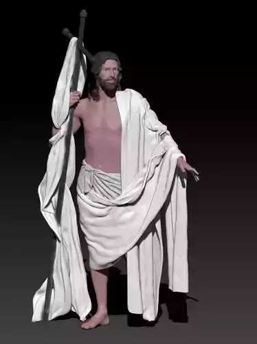 Risen Jesus 3D print model