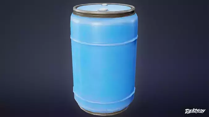 CONSTRUCTION - Barrel Plastic 01 - LOW POLY