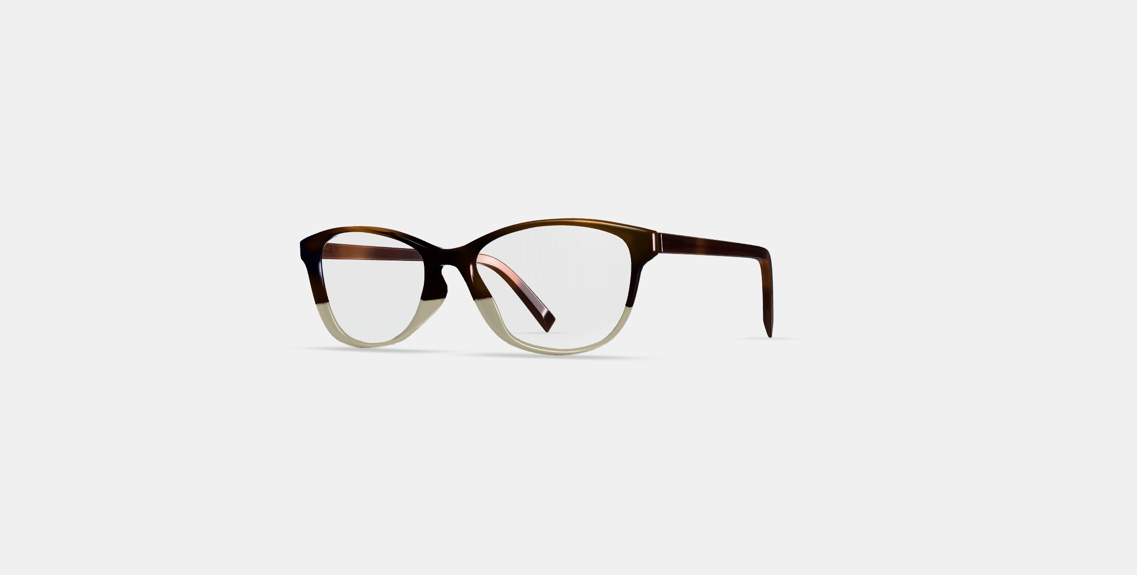 Daisy Low Bridge Fit Eyeglasses in Tea Rose Fade 3D model_12