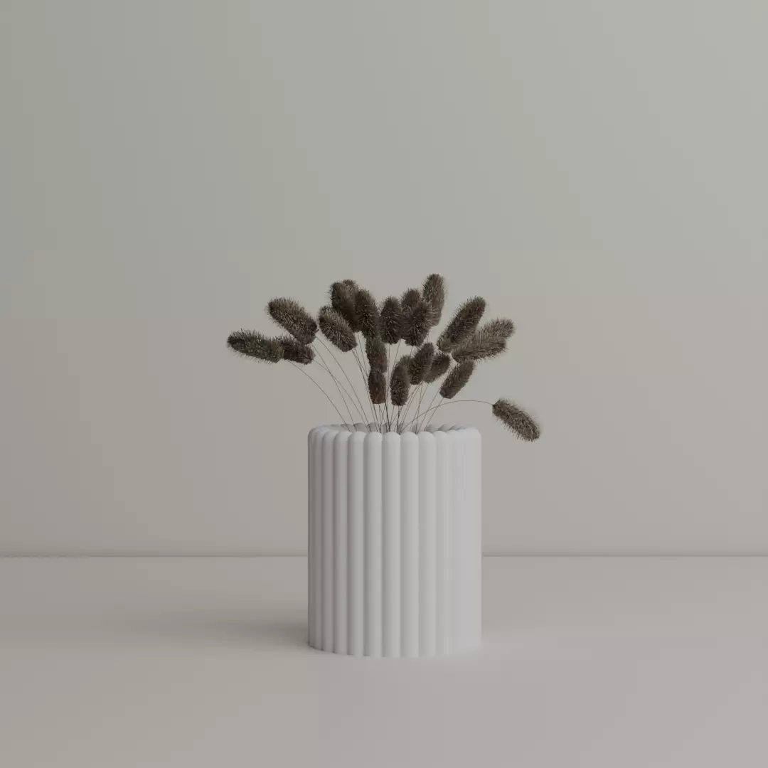 Aesthetic Vase Flower 3D print model