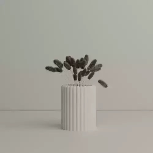 Aesthetic Vase Flower 3D print model