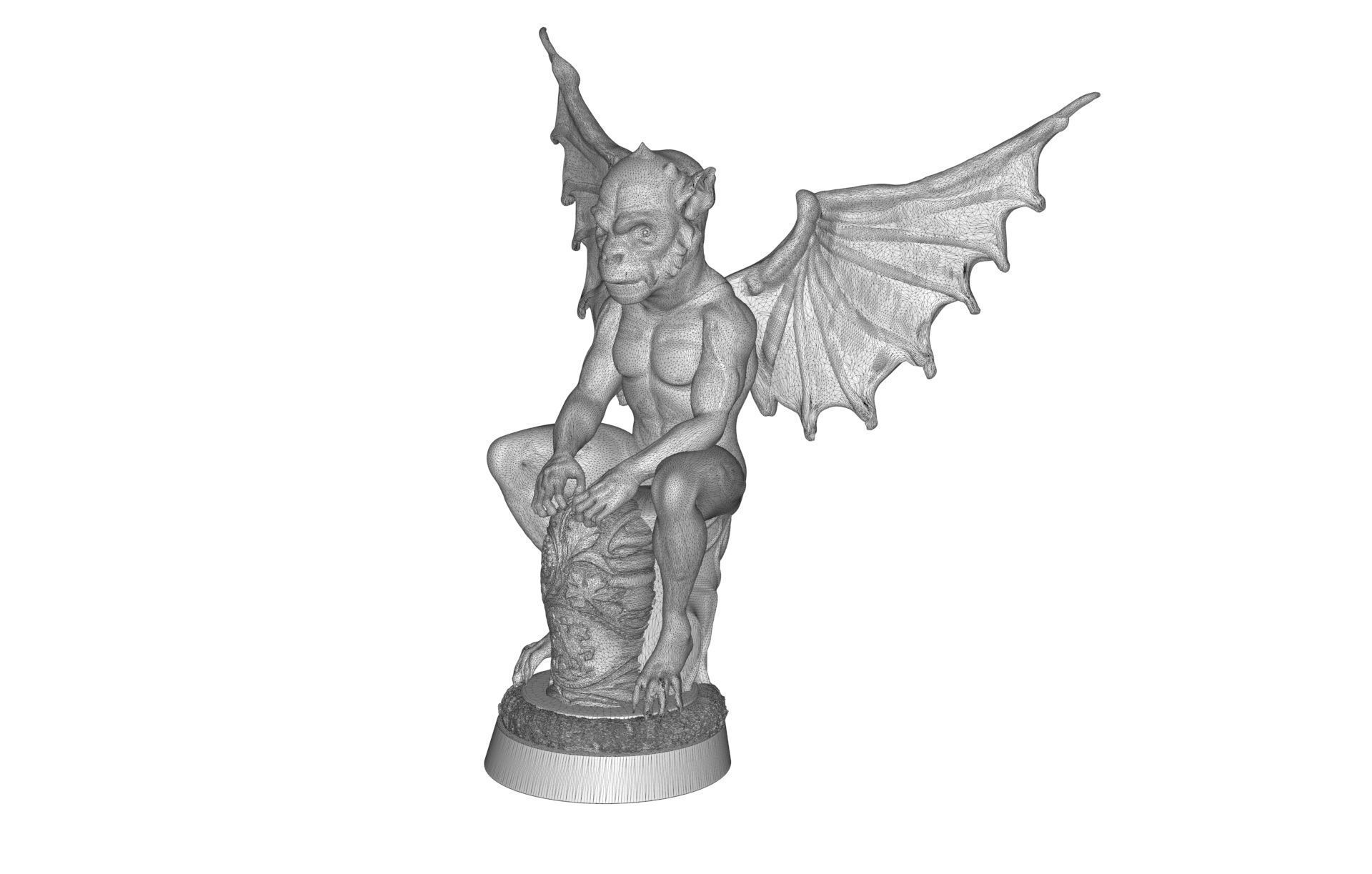 The Gargoyle statue 3D print model_6