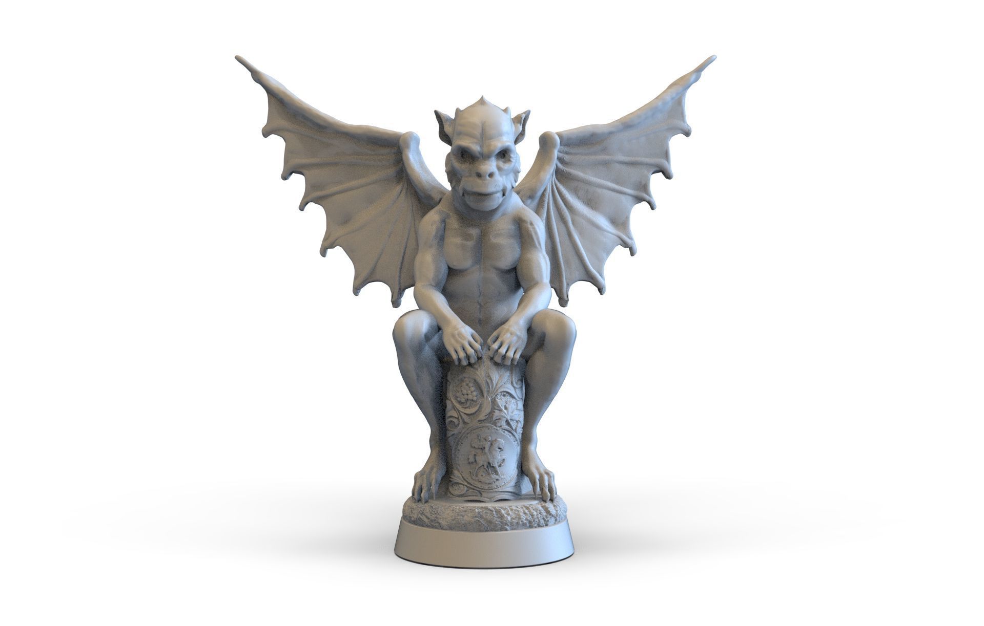 The Gargoyle statue 3D print model_4