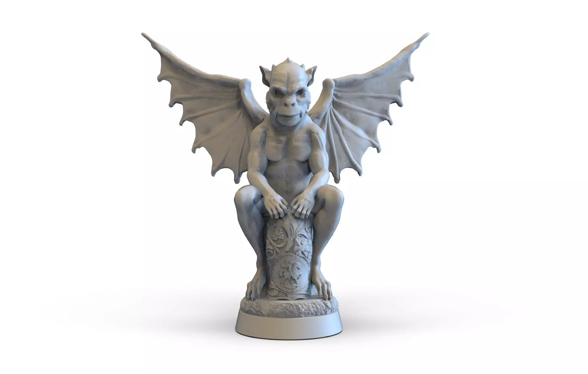 The Gargoyle statue 3D print model_0