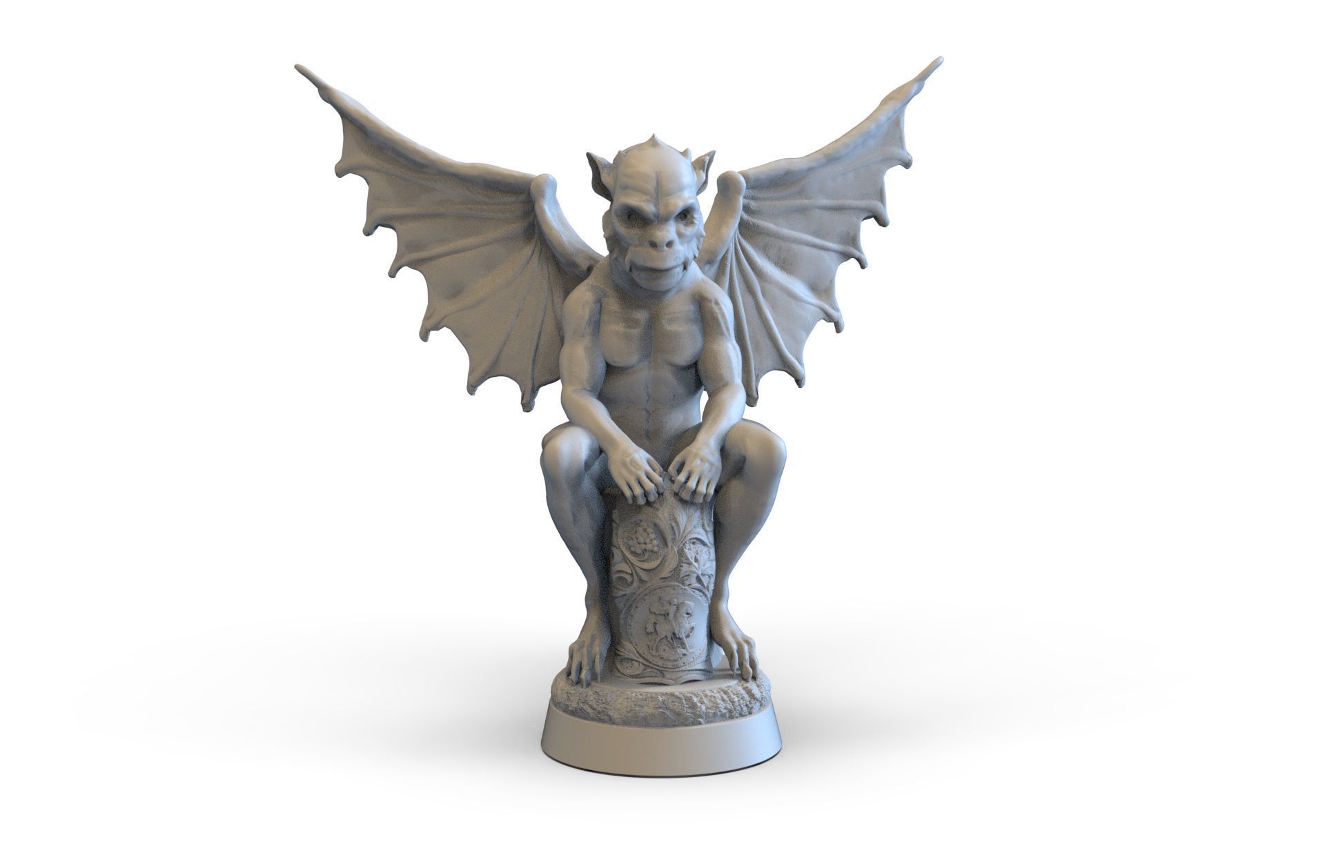 The Gargoyle statue 3D print model_2