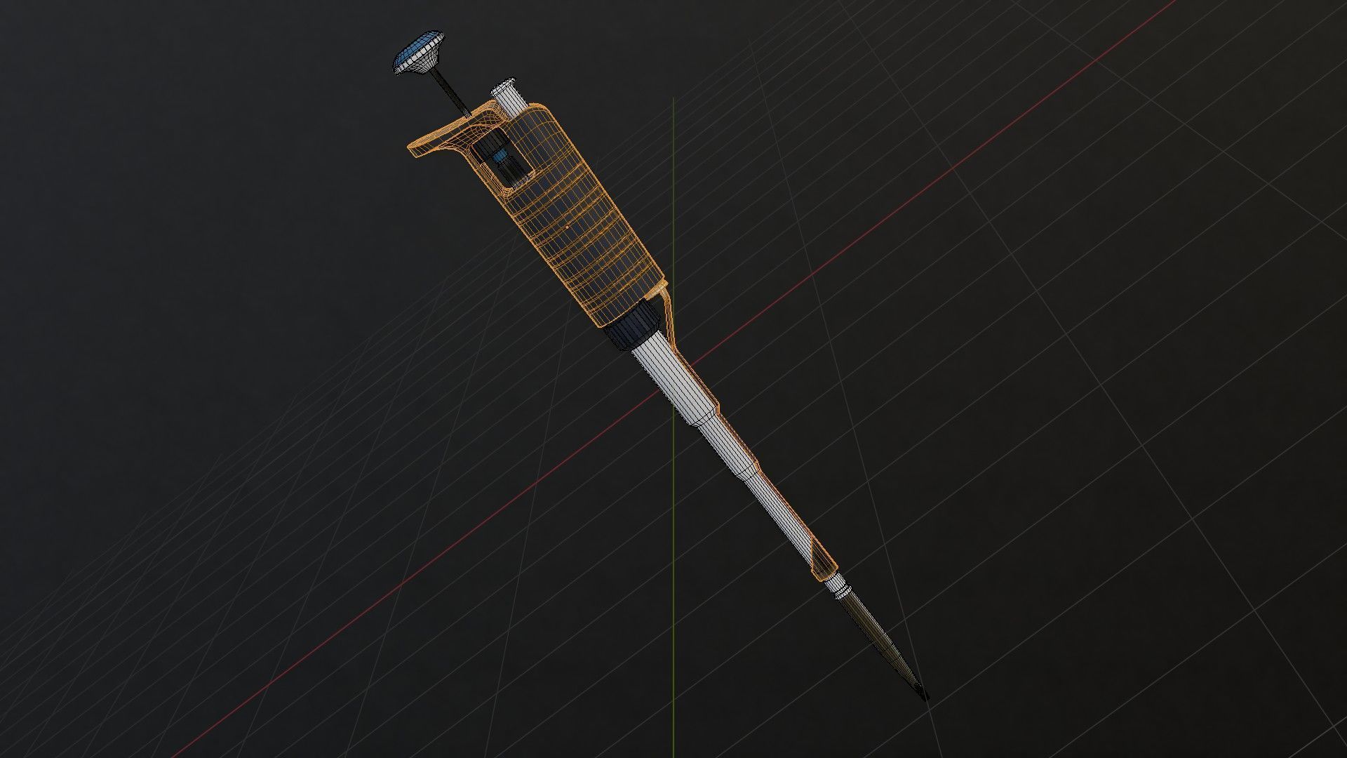 medical pipette Low-poly 3D model_15
