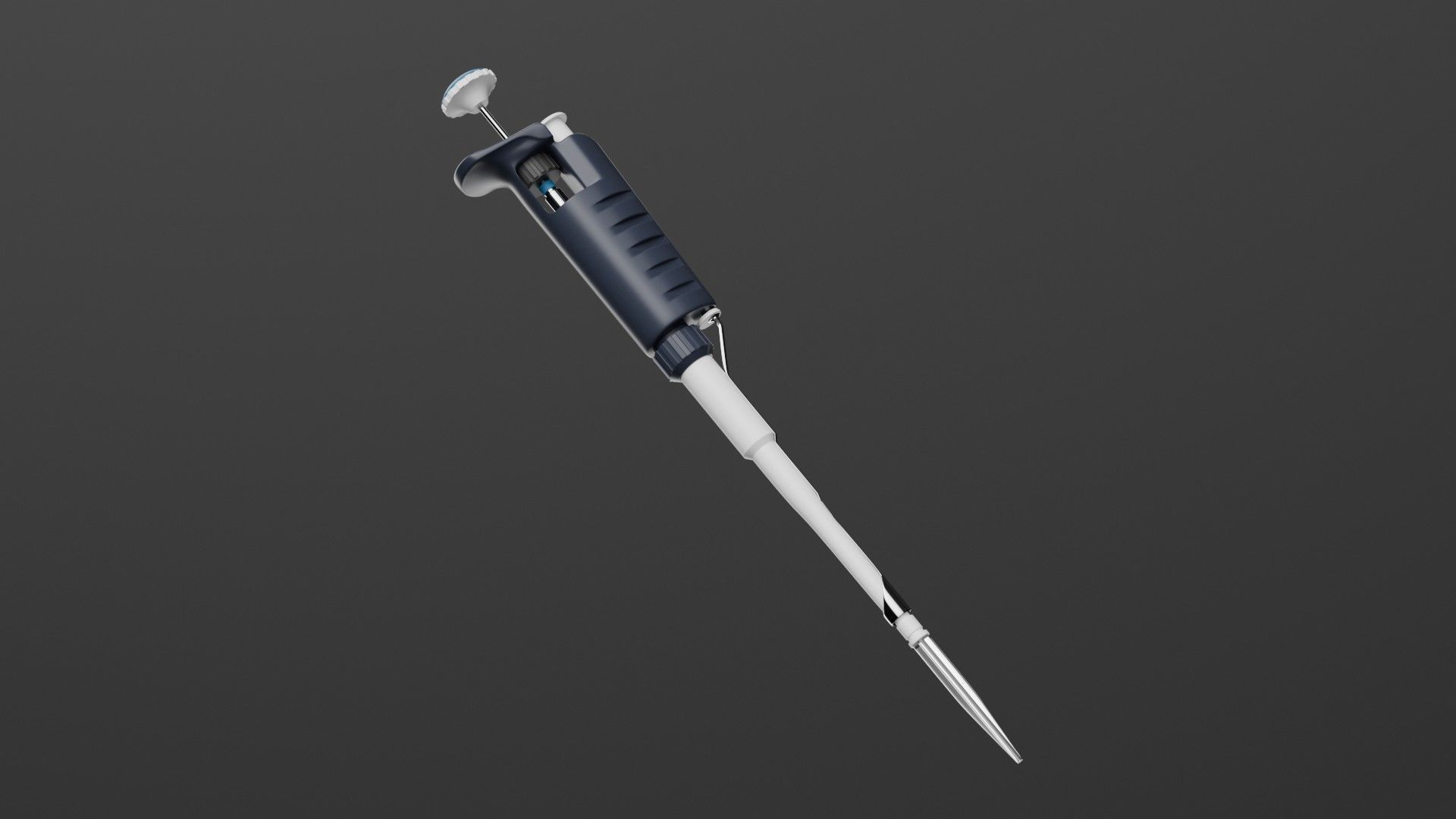 medical pipette Low-poly 3D model_2