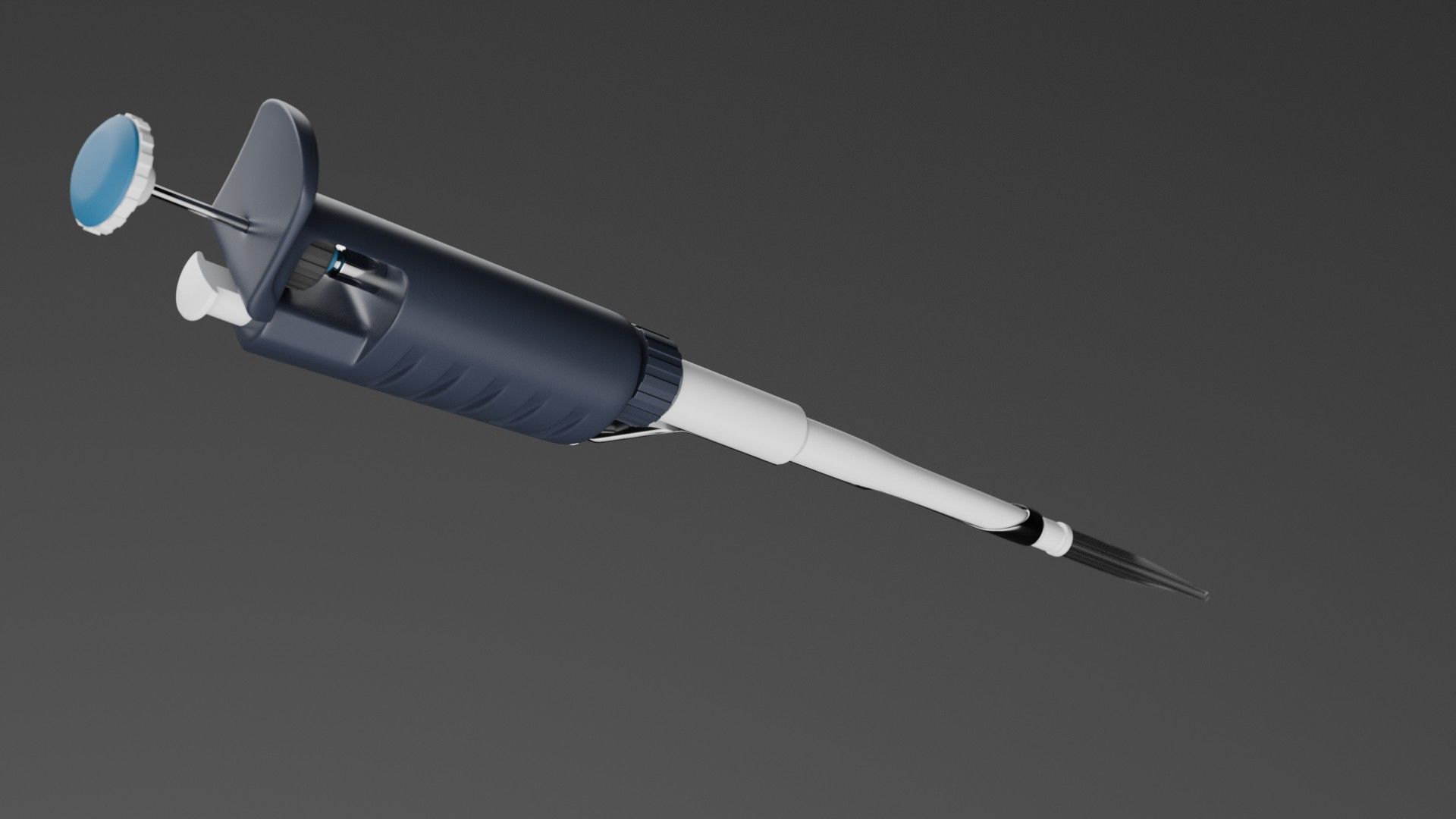 medical pipette Low-poly 3D model_4