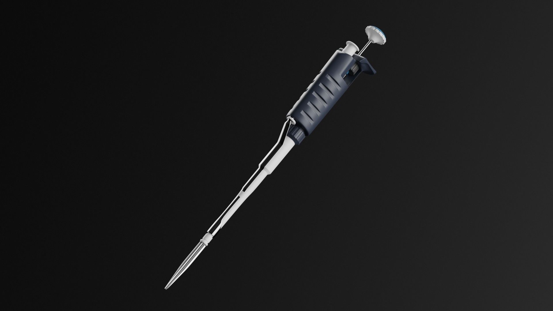 medical pipette Low-poly 3D model_3