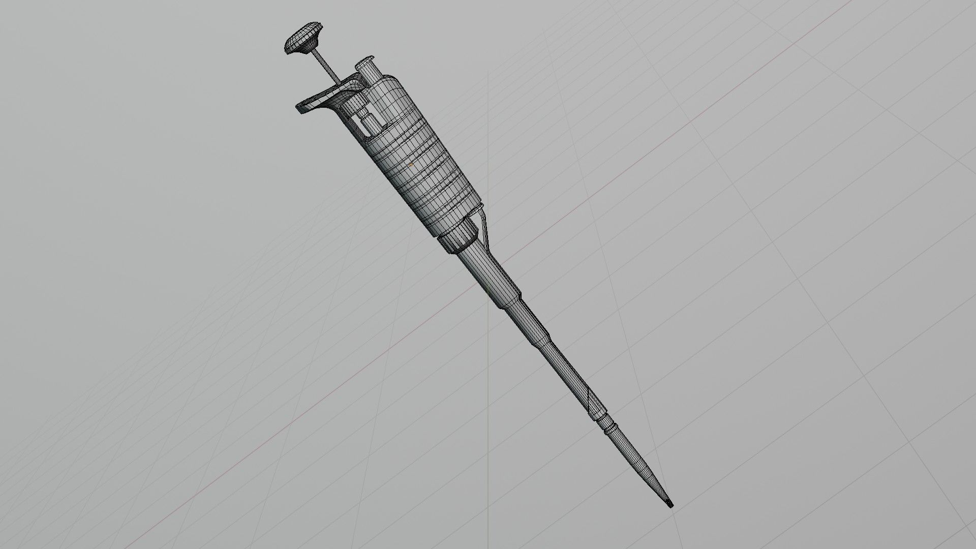 medical pipette Low-poly 3D model_10