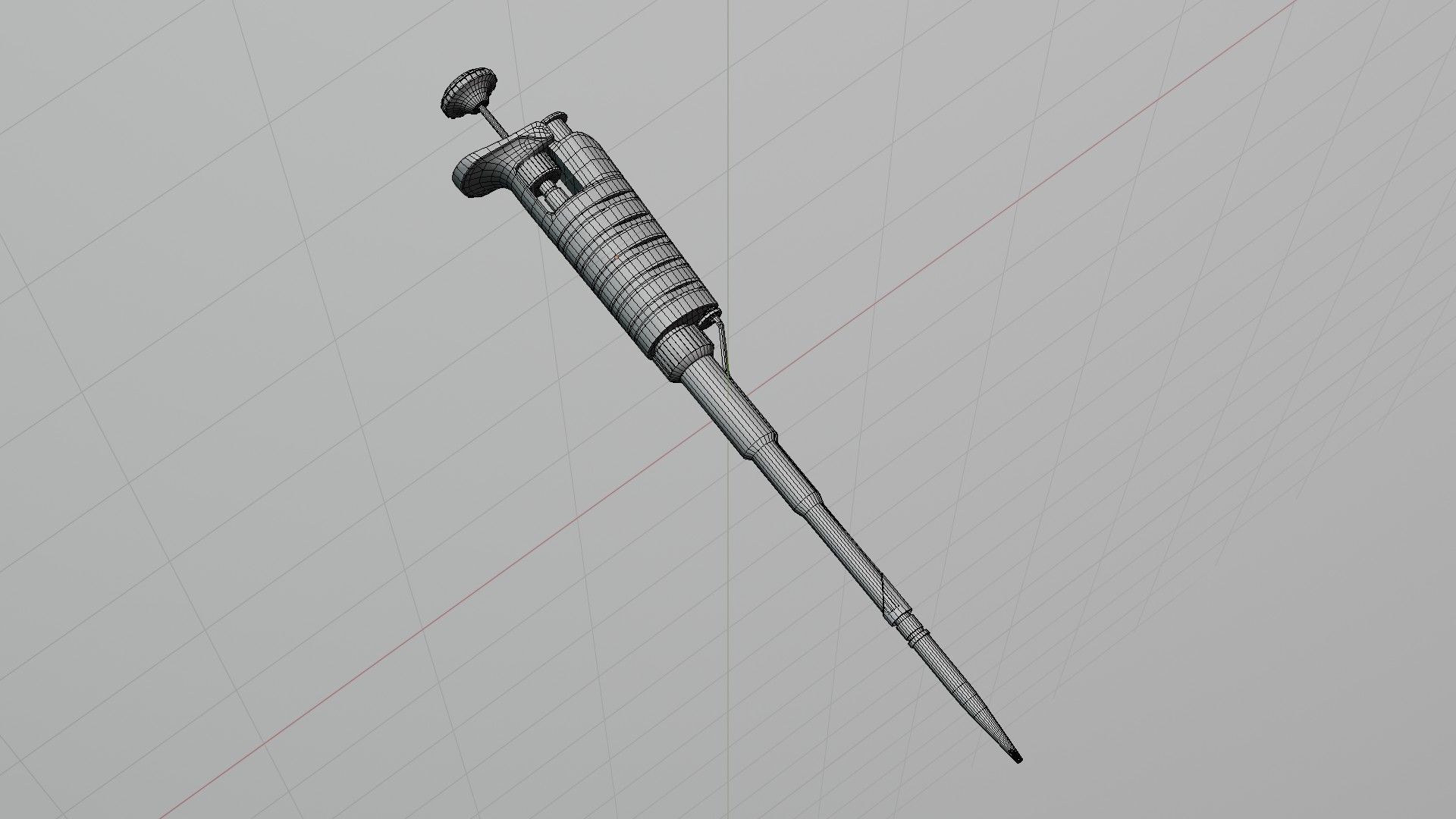 medical pipette Low-poly 3D model_11