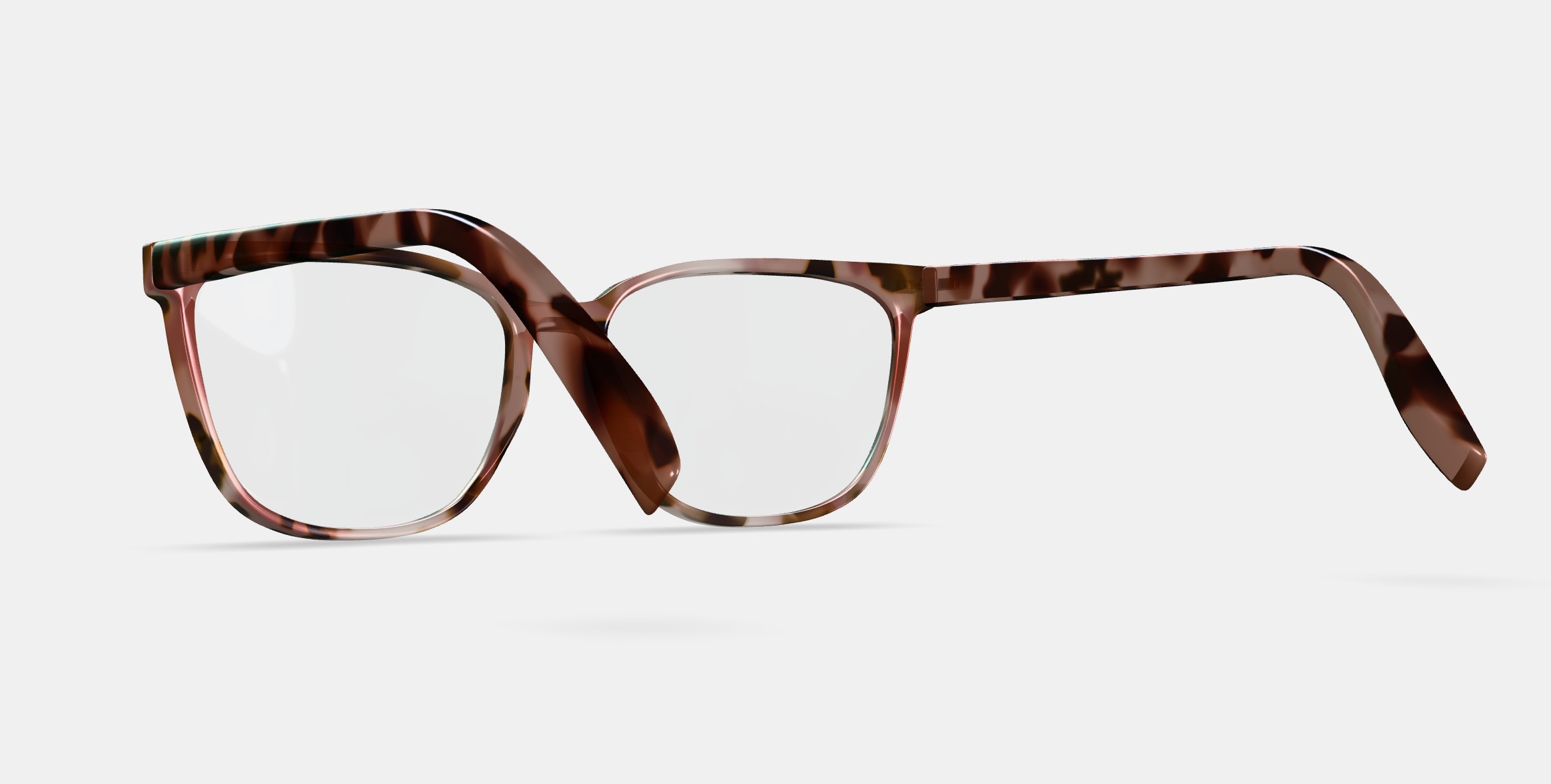 Esme Eyeglasses in Sesame Tortoise 3D model_3