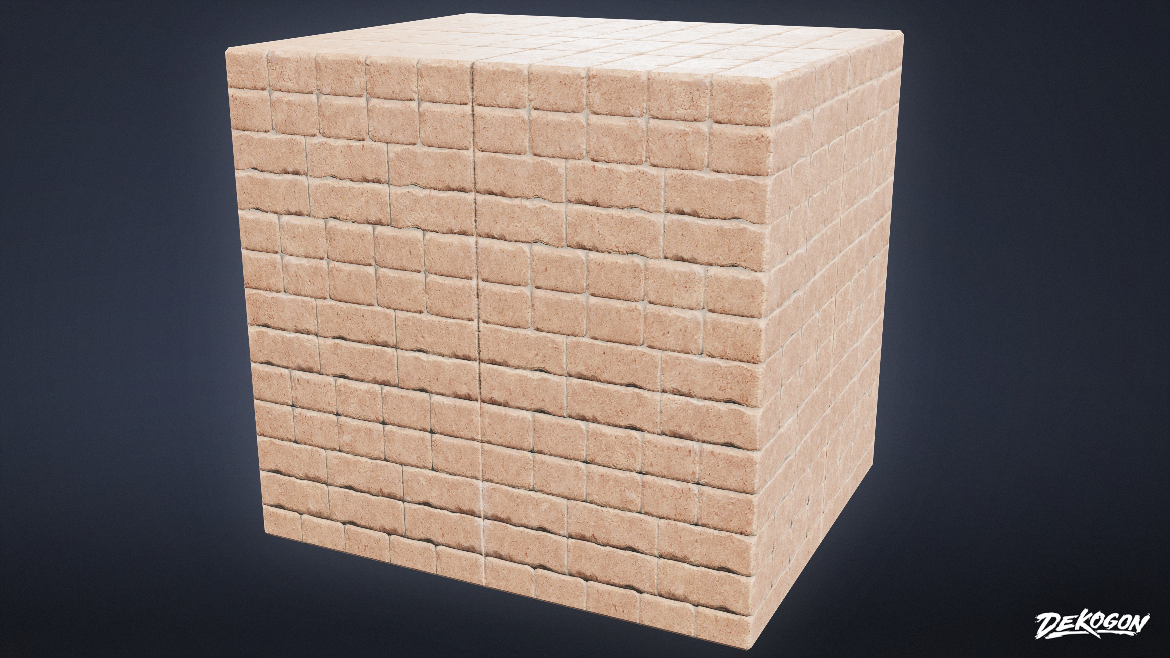 CONSTRUCTION - Brick Palette Stack 01 - LOW POLY Low-poly 3D model_2