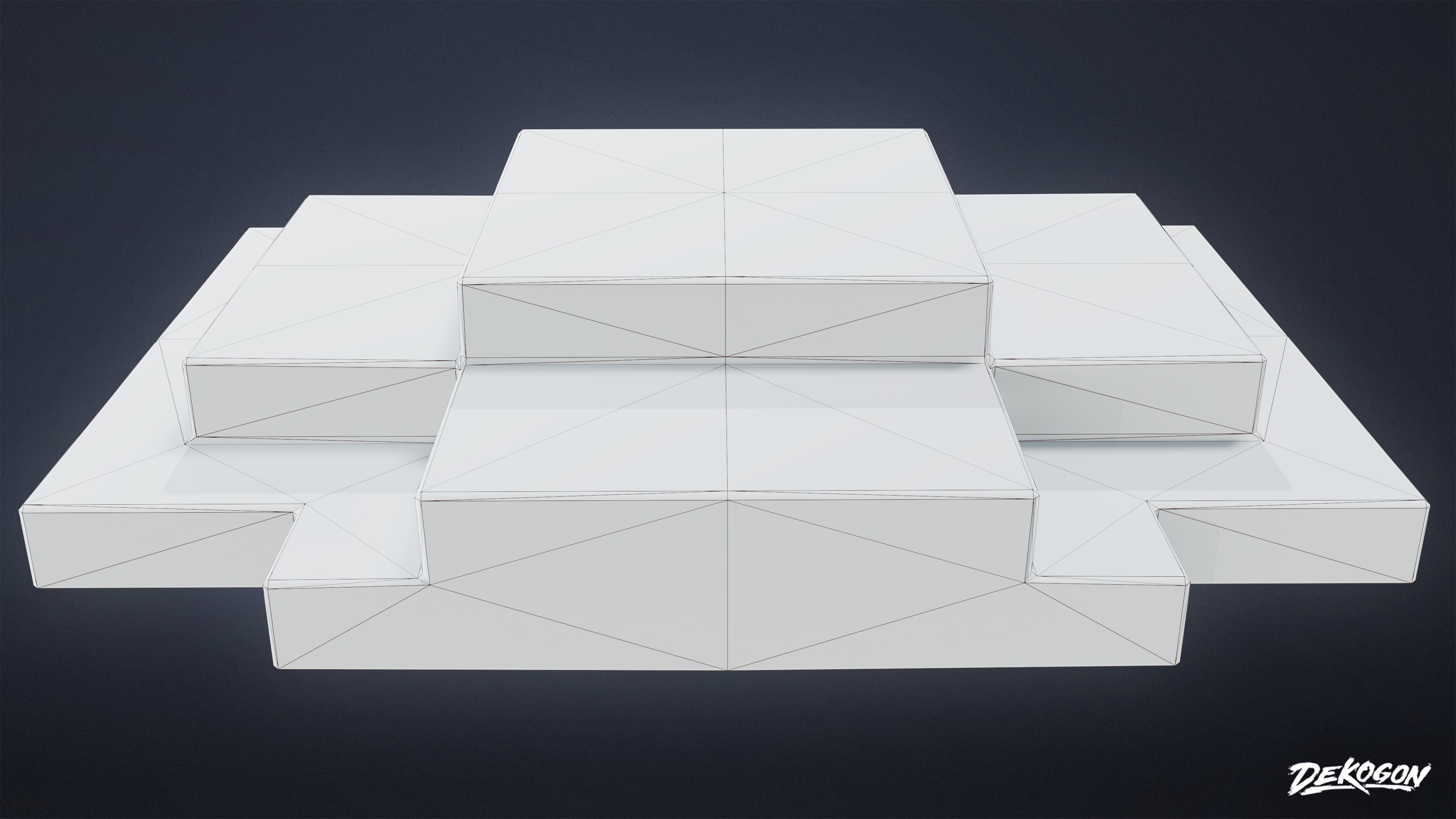 CONSTRUCTION - Brick Palette Stack 01 - LOW POLY Low-poly 3D model_8