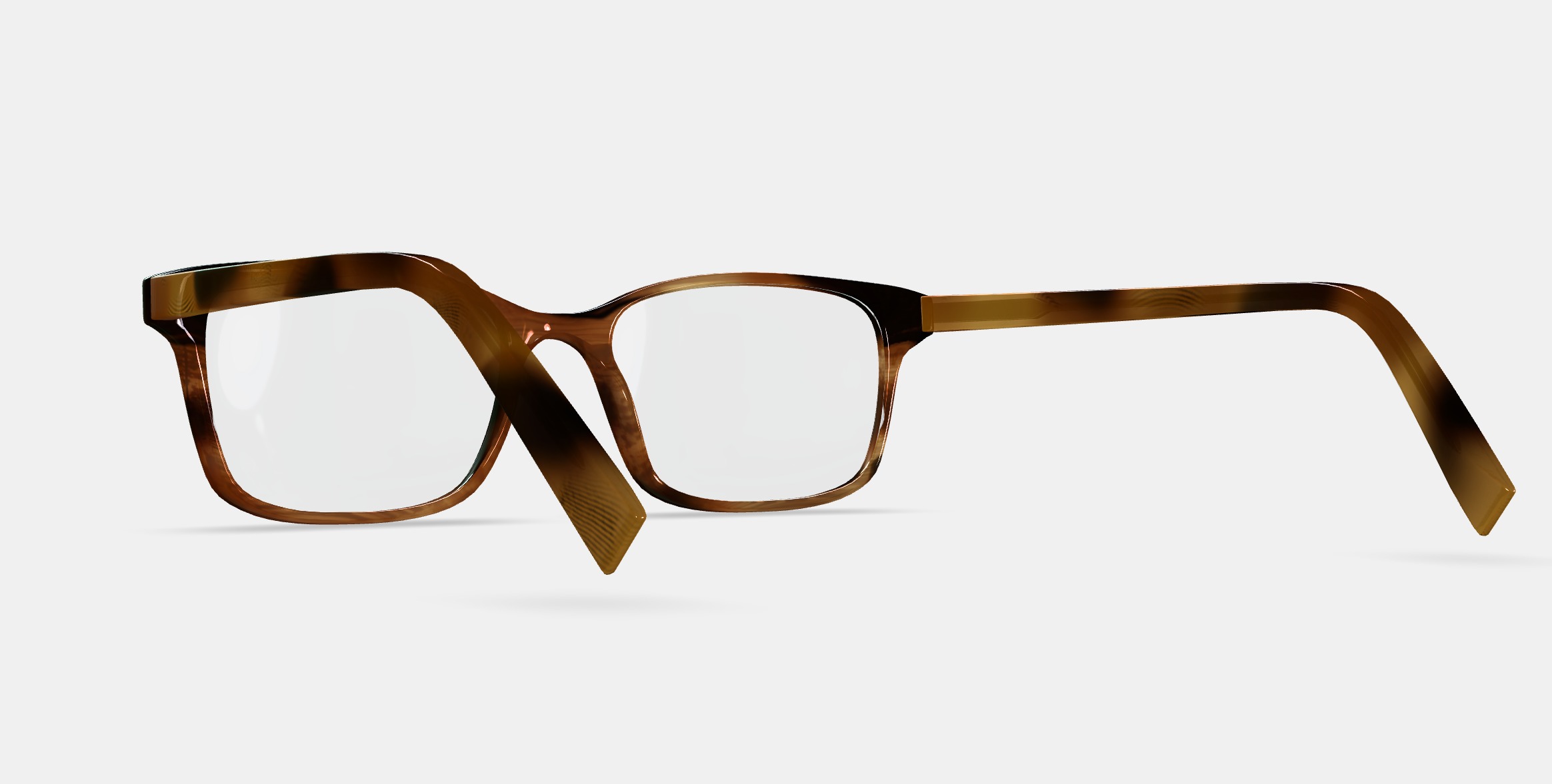 Brady Eyeglasses in Sugar Maple 3D model_3