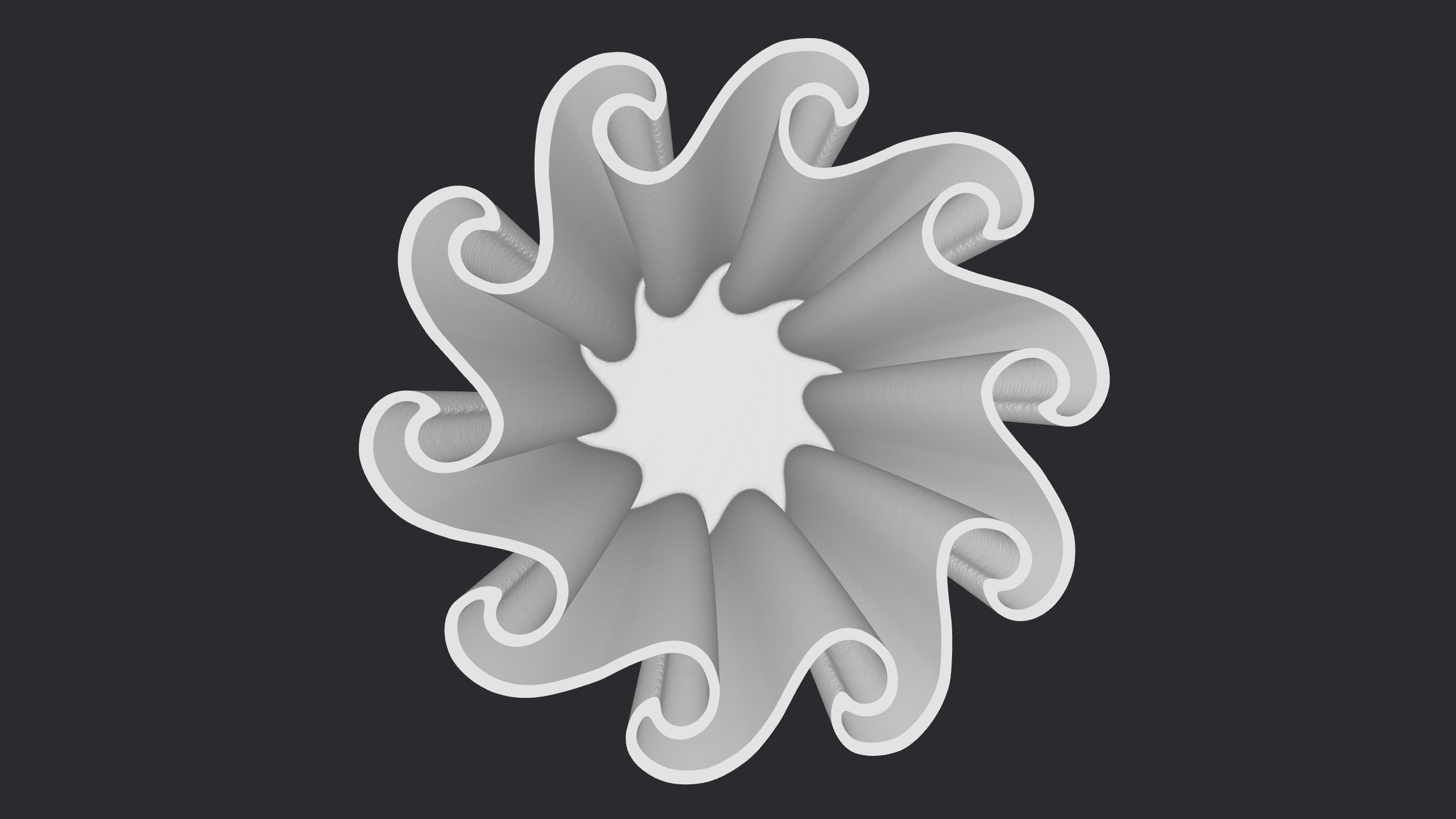 Waves Vase 3D print model_2