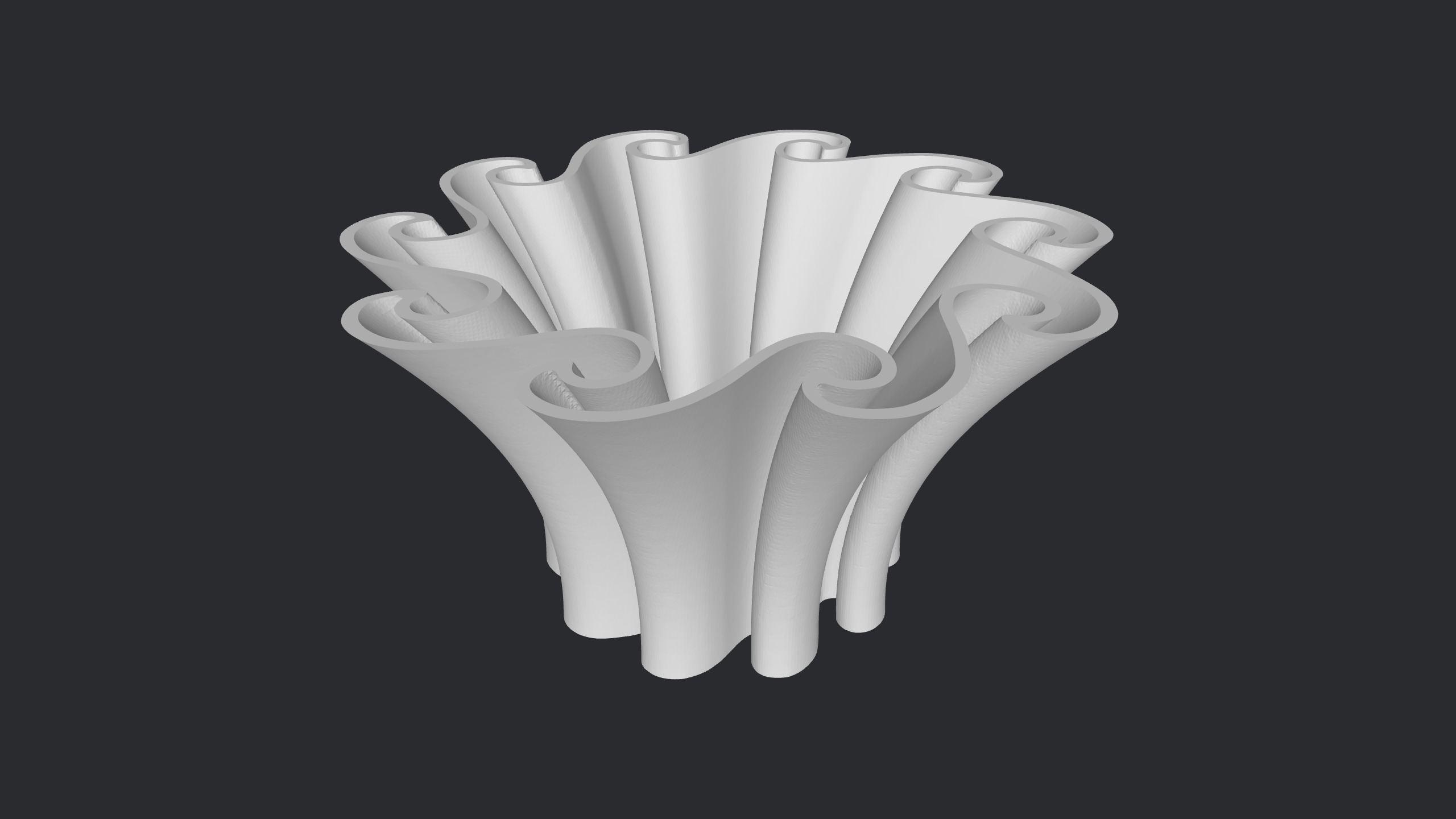 Waves Vase 3D print model_1