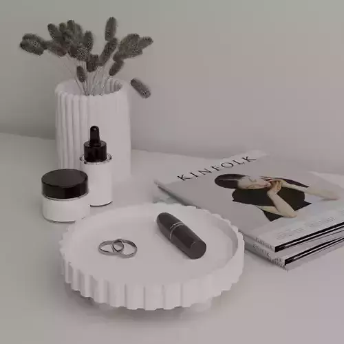 Aesthetic Tray and Vase Flower