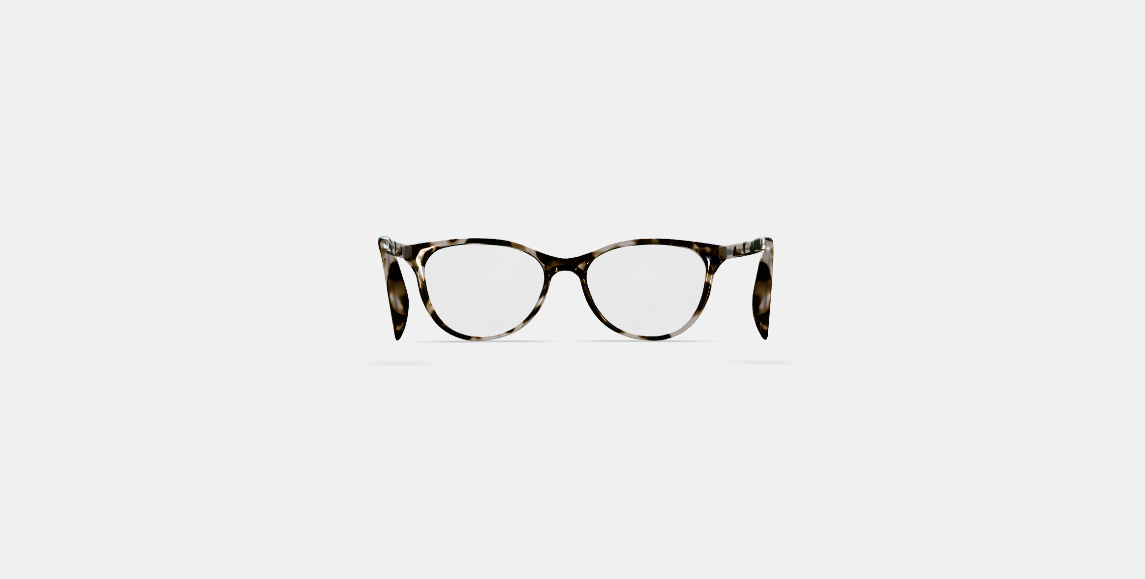 Nadia Eyeglasses in Opal Tortoise 3D model_14
