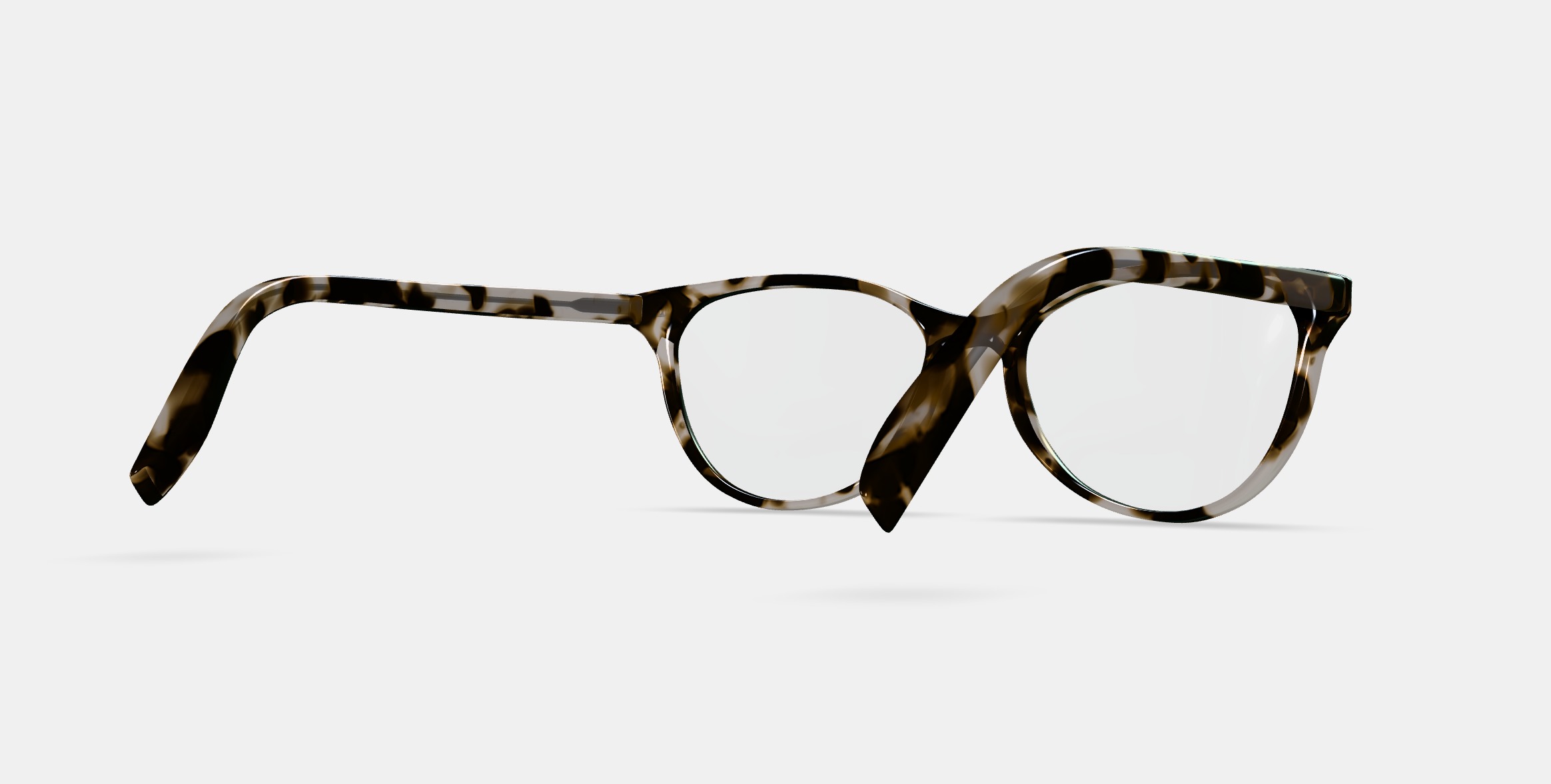 Nadia Eyeglasses in Opal Tortoise 3D model_6