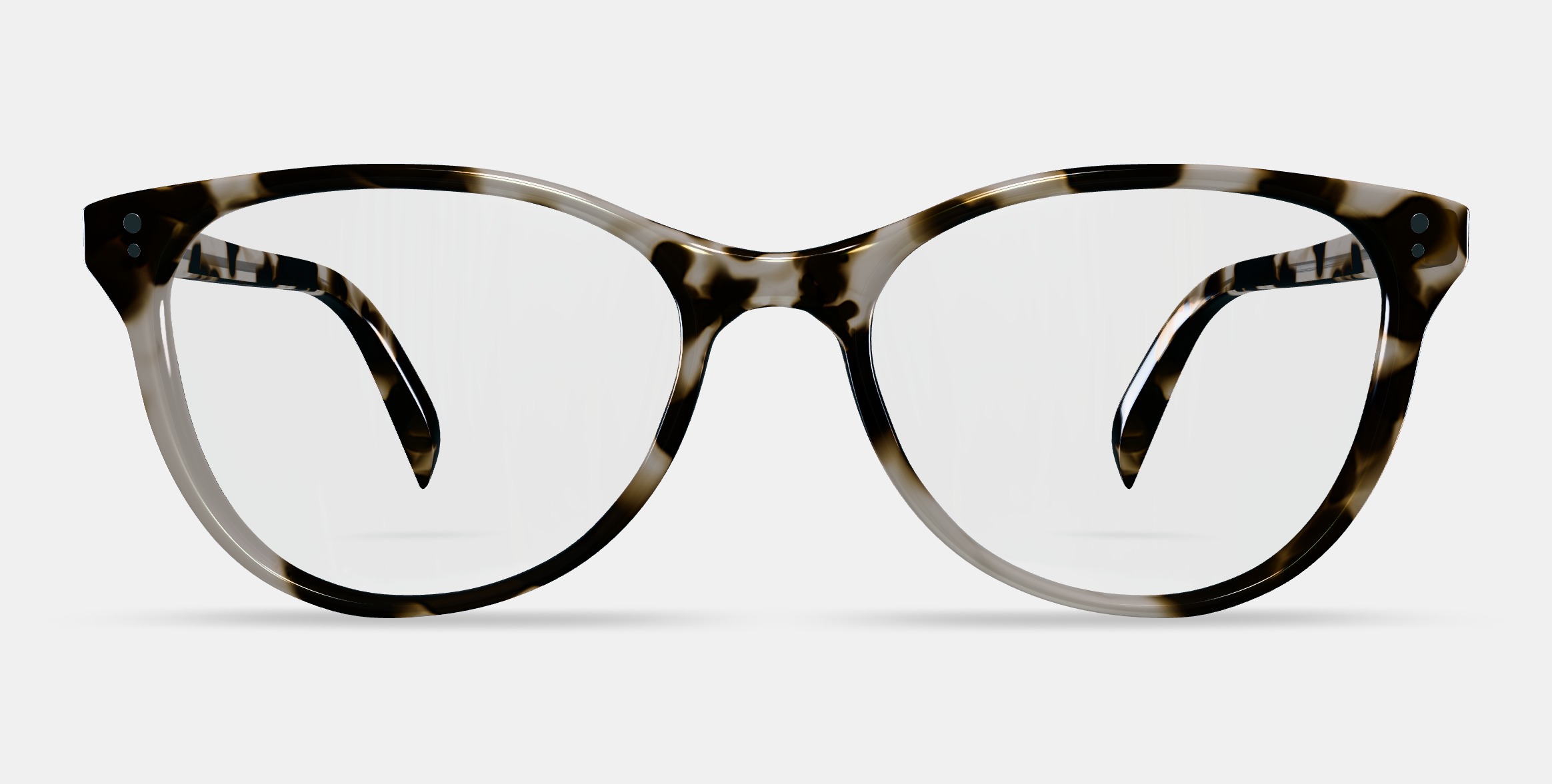 Nadia Eyeglasses in Opal Tortoise 3D model_11