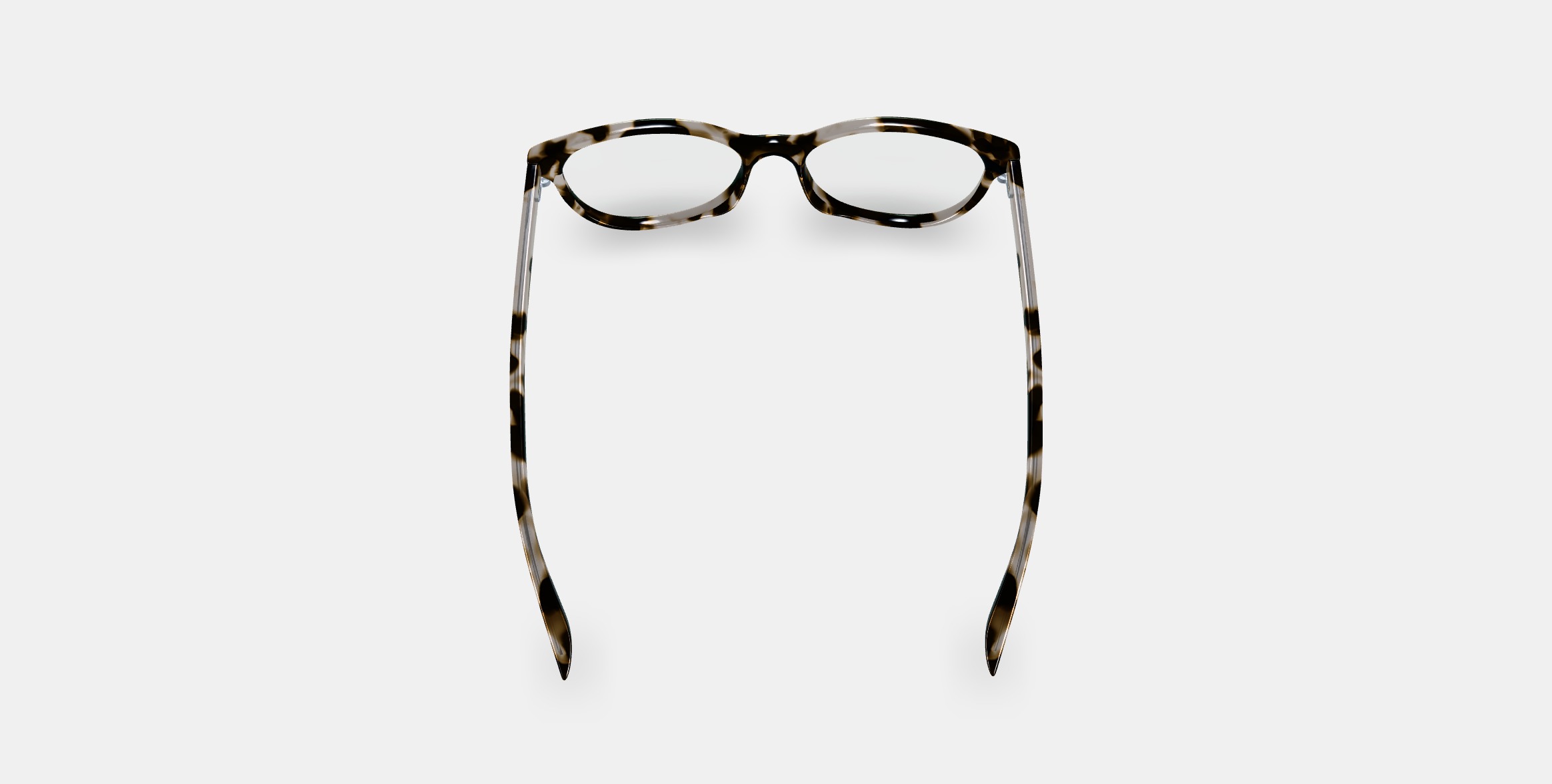 Nadia Eyeglasses in Opal Tortoise 3D model_2