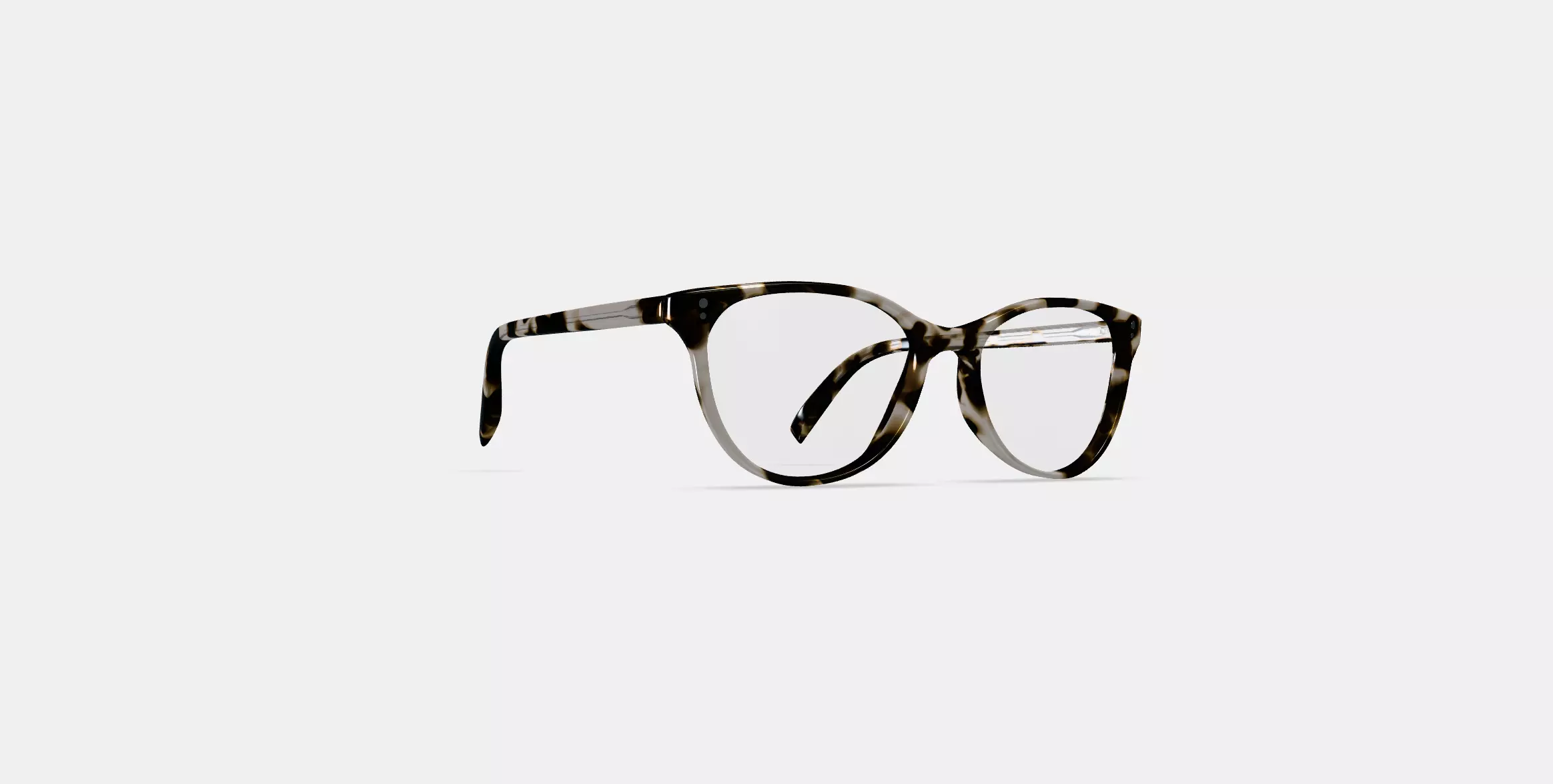Nadia Eyeglasses in Opal Tortoise 3D model_0