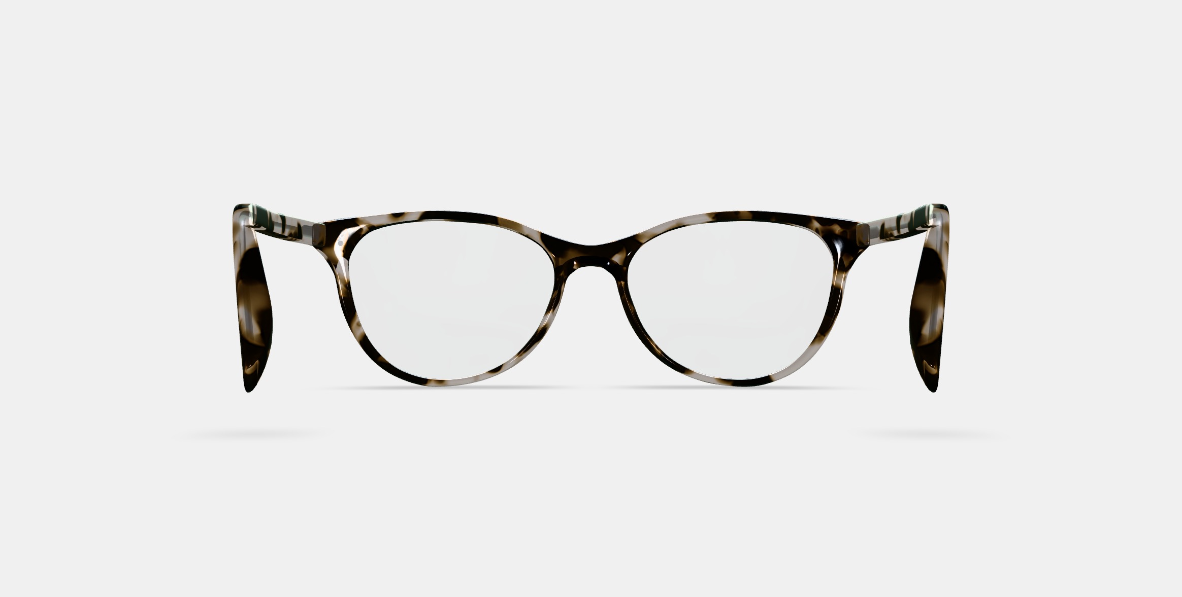 Nadia Eyeglasses in Opal Tortoise 3D model_15