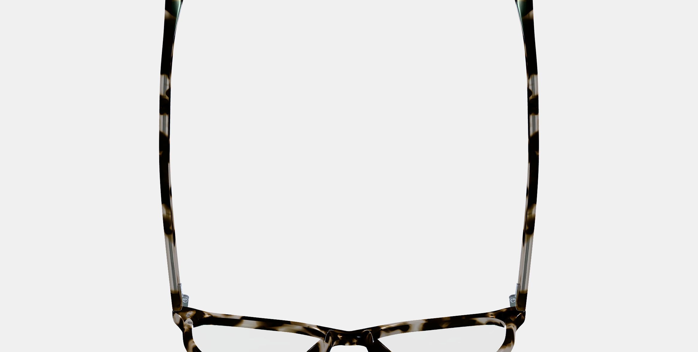 Nadia Eyeglasses in Opal Tortoise 3D model_8