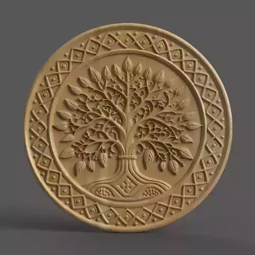 Tree of Life 3D Coaster  Wall Art Tabletop and Keychain