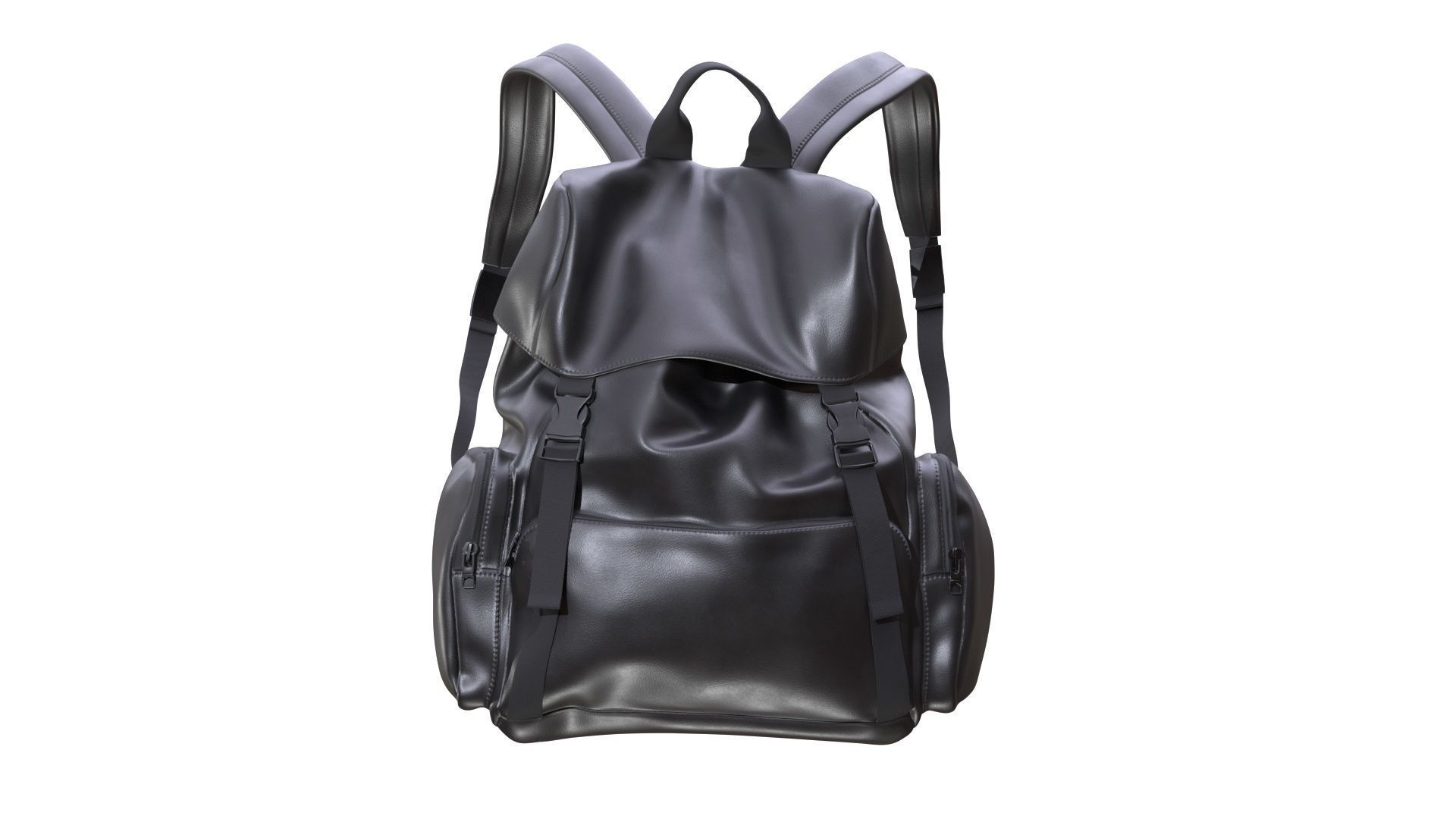 Backpack 129 - All MH Bodies - UE5 Skeletons - Rigged Low-poly 3D model_7