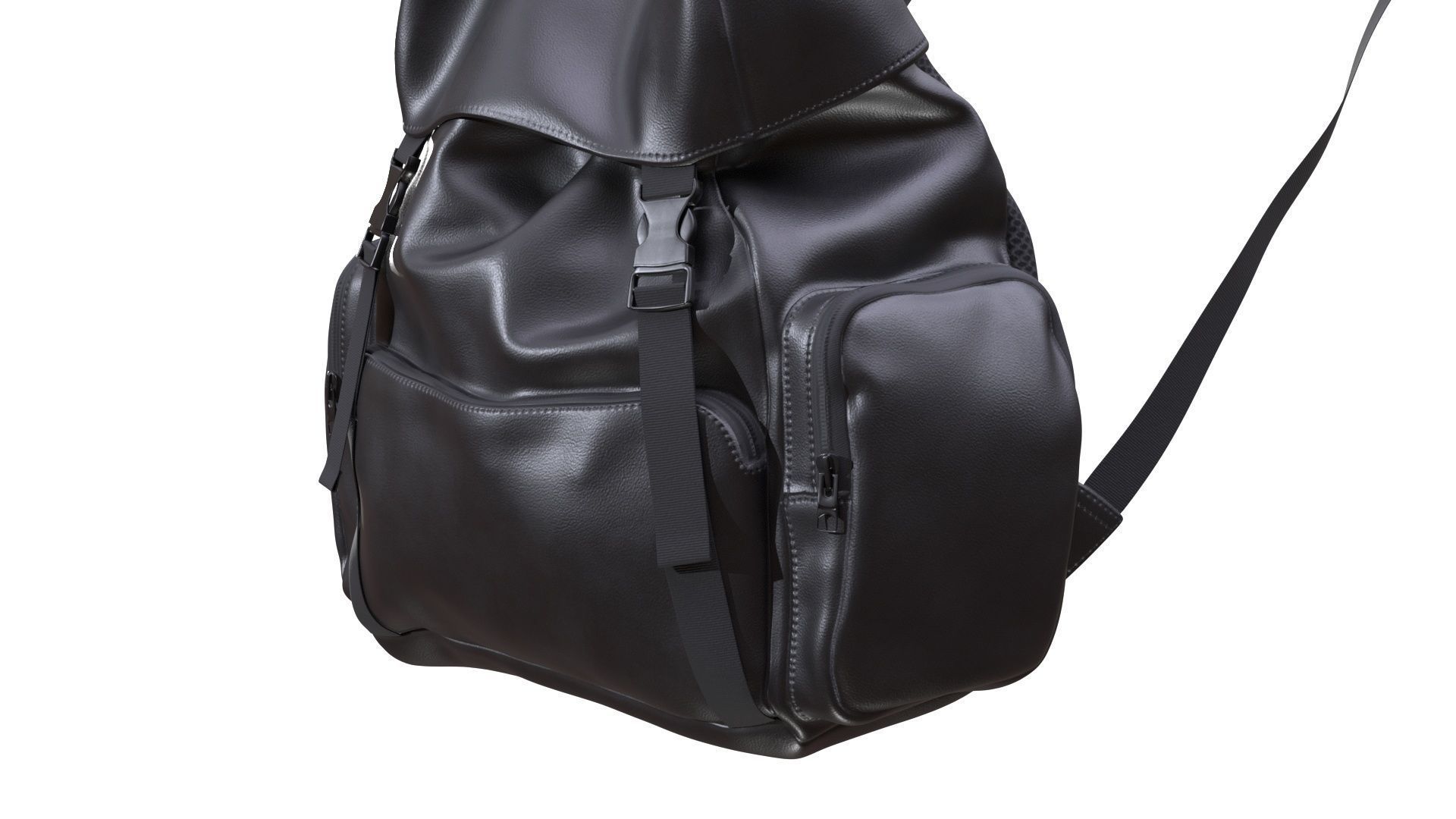 Backpack 129 - All MH Bodies - UE5 Skeletons - Rigged Low-poly 3D model_9