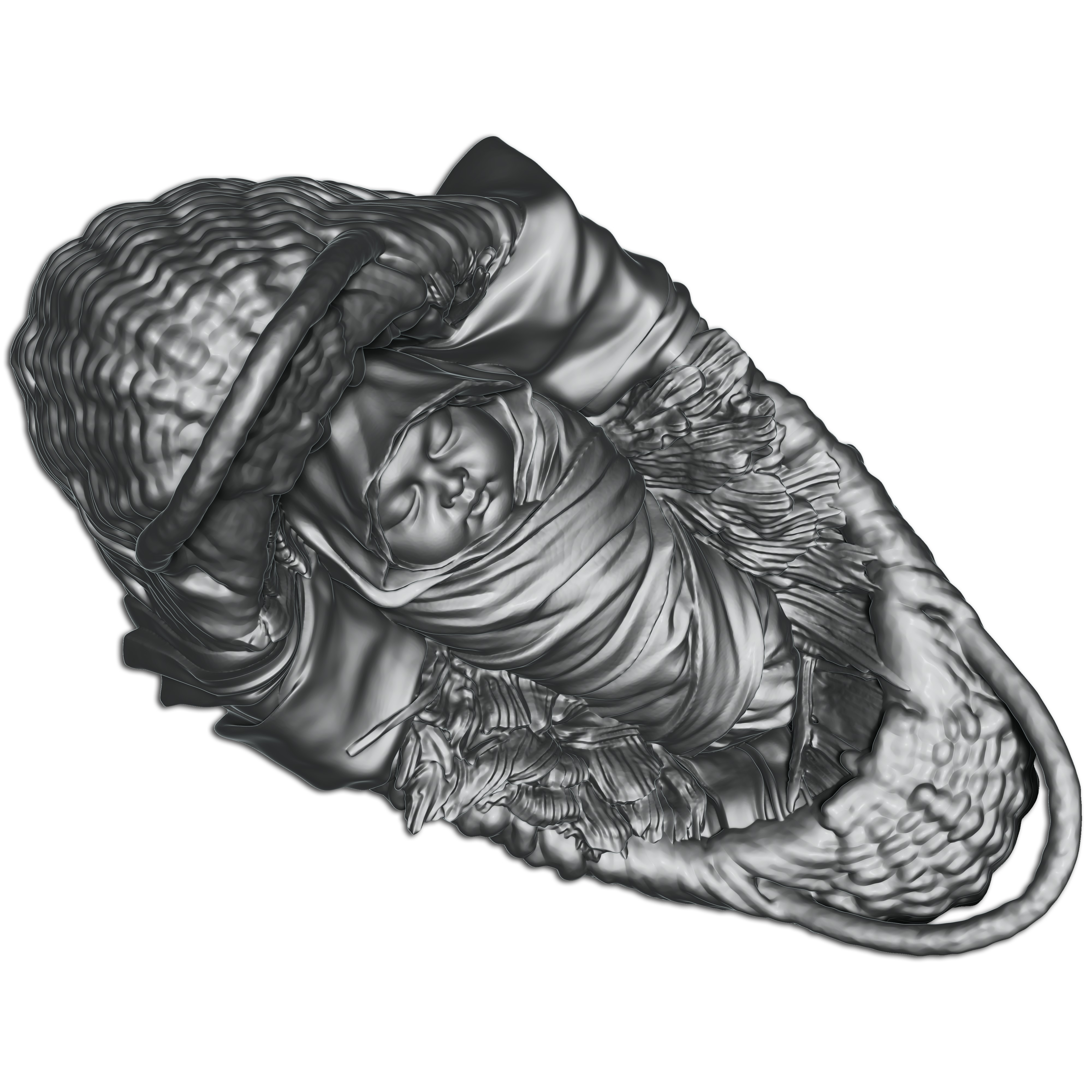 New Born Baby 3D print model_10