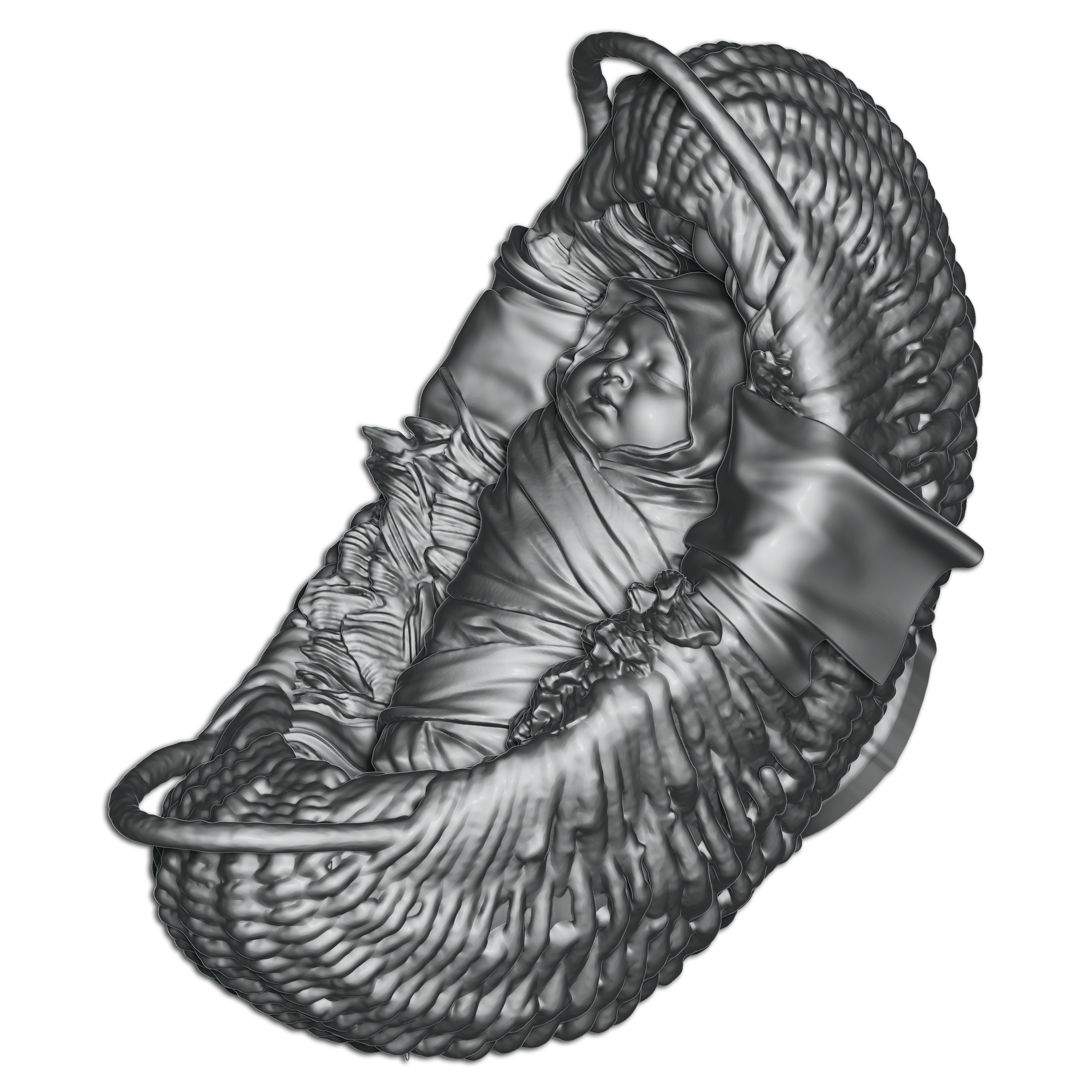 New Born Baby 3D print model_5