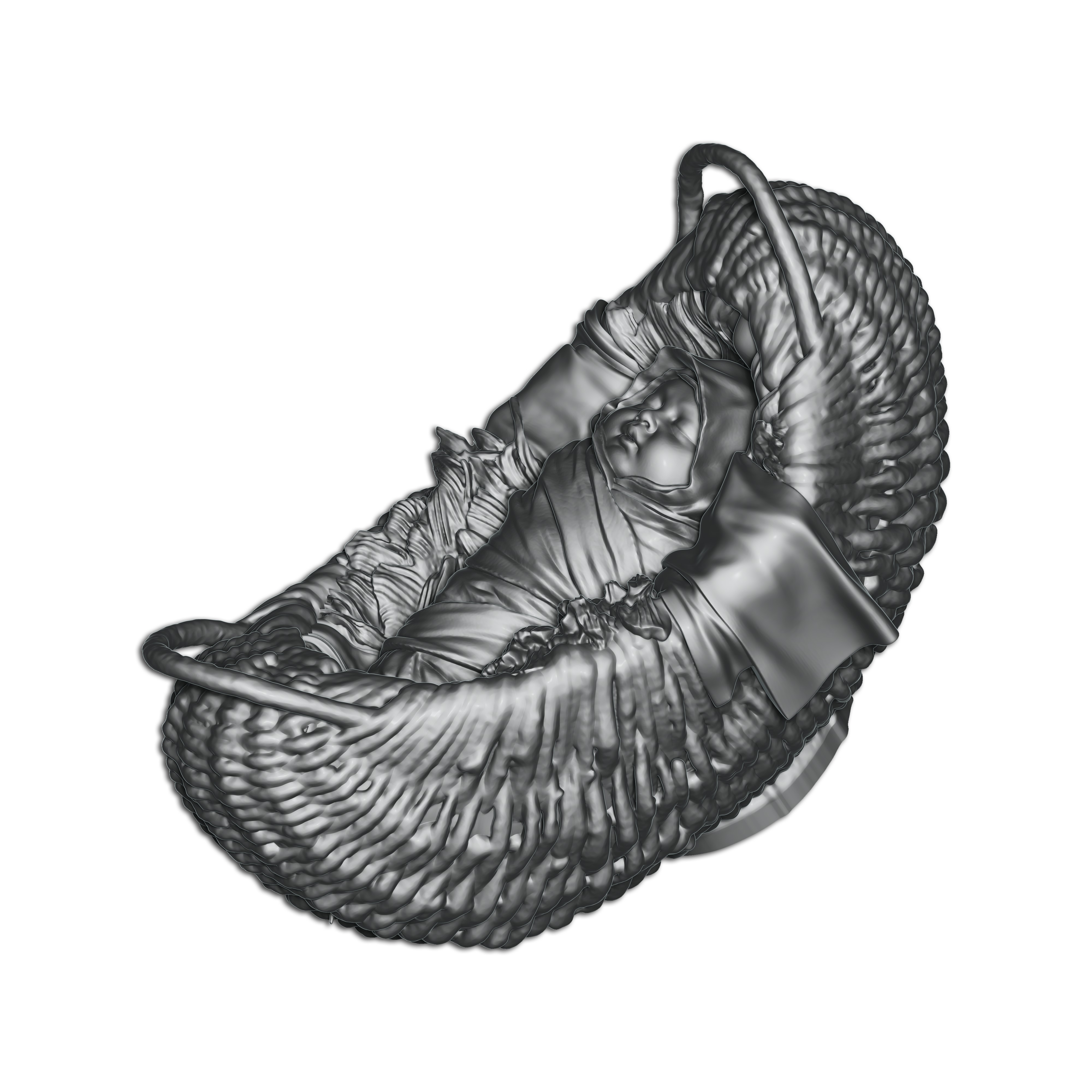 New Born Baby 3D print model_1