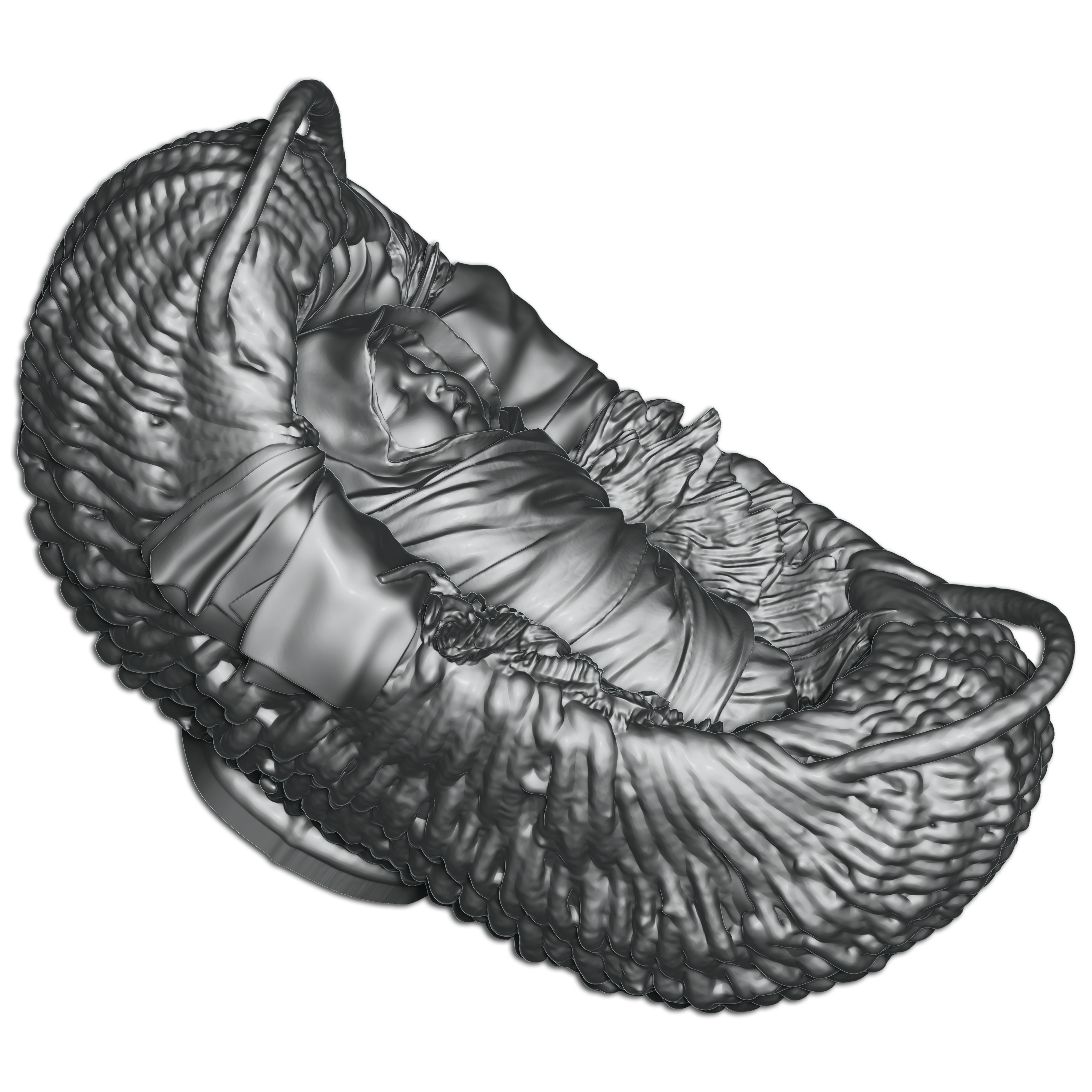 New Born Baby 3D print model_6