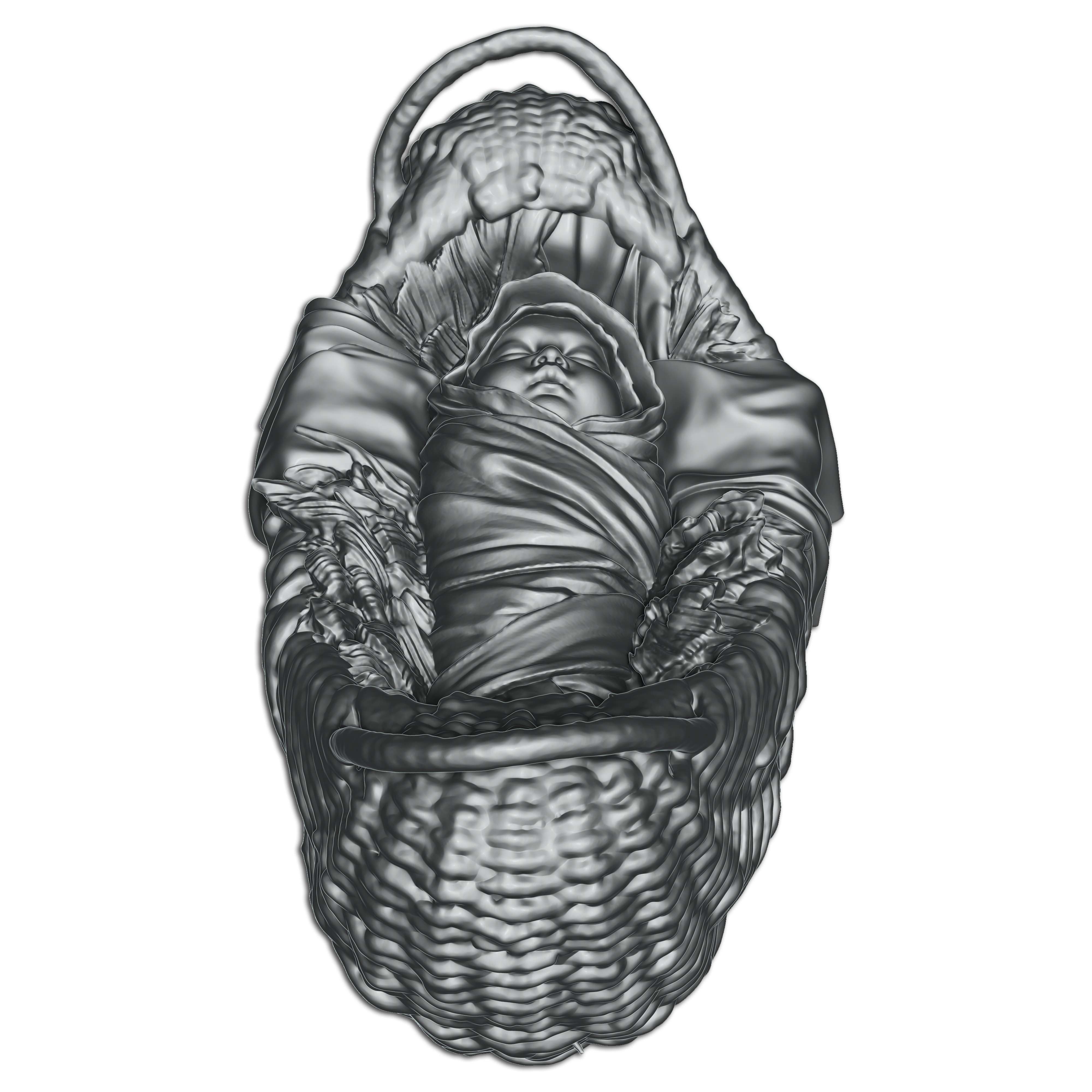 New Born Baby 3D print model_7