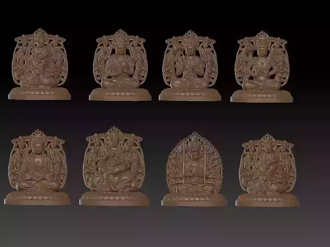 collection Guardian Buddha Statues