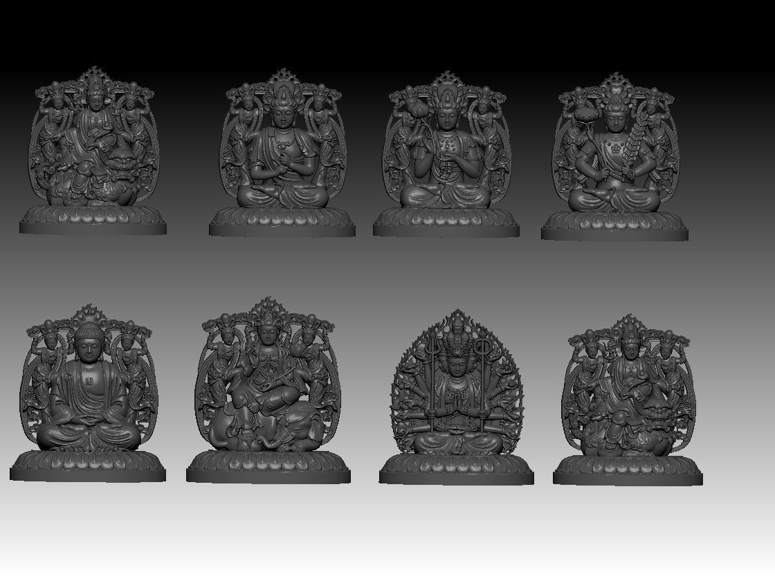collection Guardian Buddha Statues _2