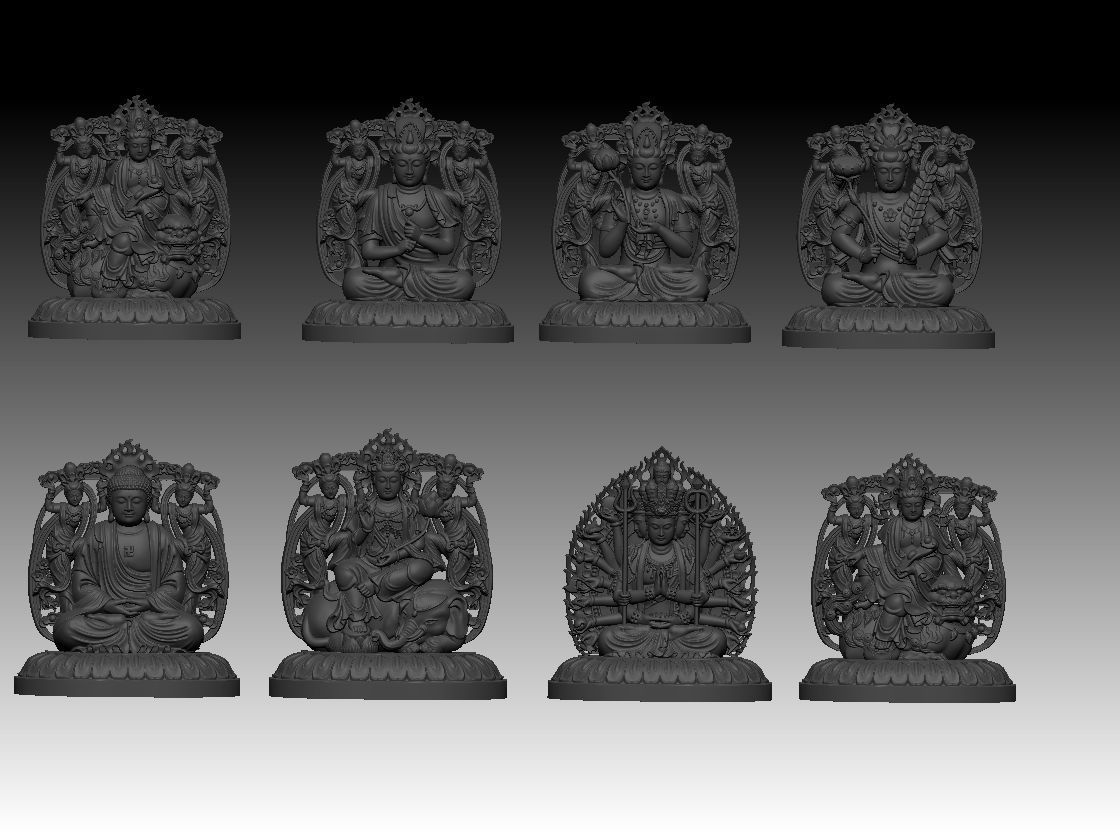 collection Guardian Buddha Statues _3