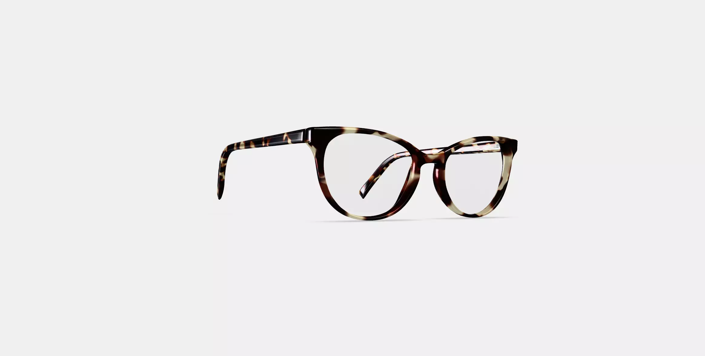 Shea Eyeglasses in Burnt Lemon Tortoise 3D model_0