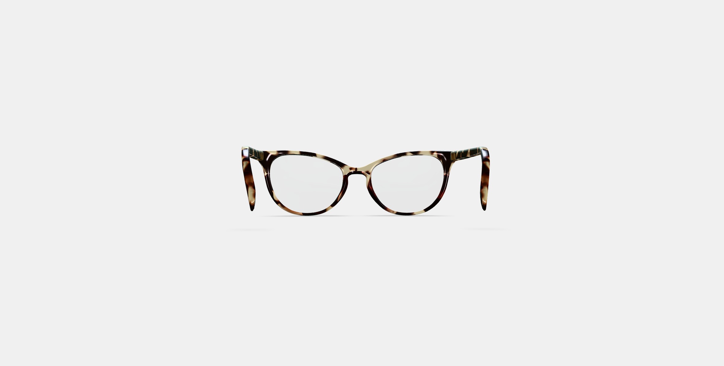 Shea Eyeglasses in Burnt Lemon Tortoise 3D model_14