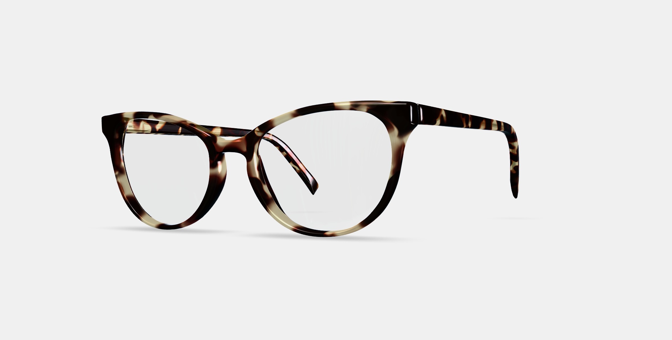 Shea Eyeglasses in Burnt Lemon Tortoise 3D model_13