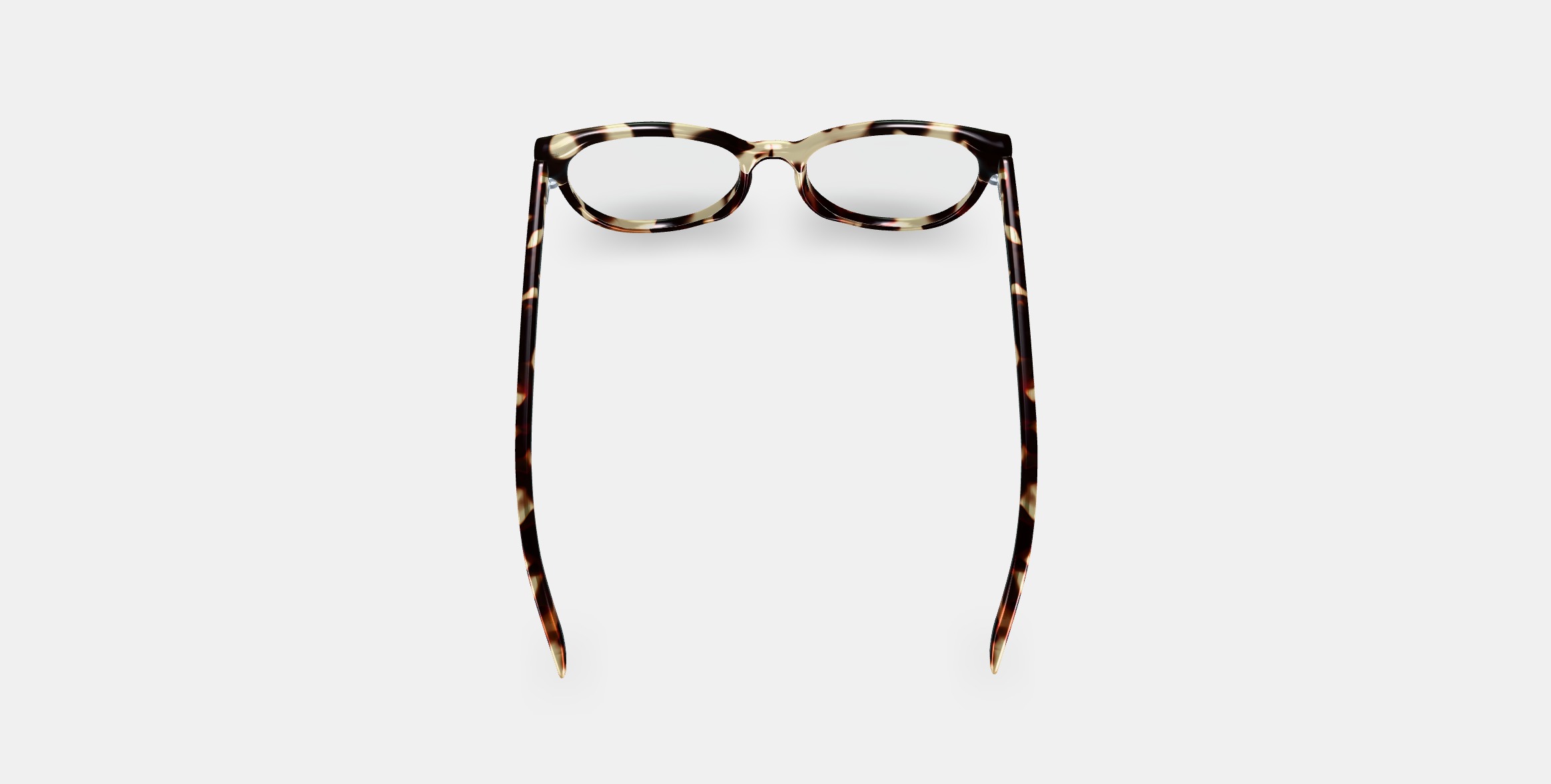Shea Eyeglasses in Burnt Lemon Tortoise 3D model_3