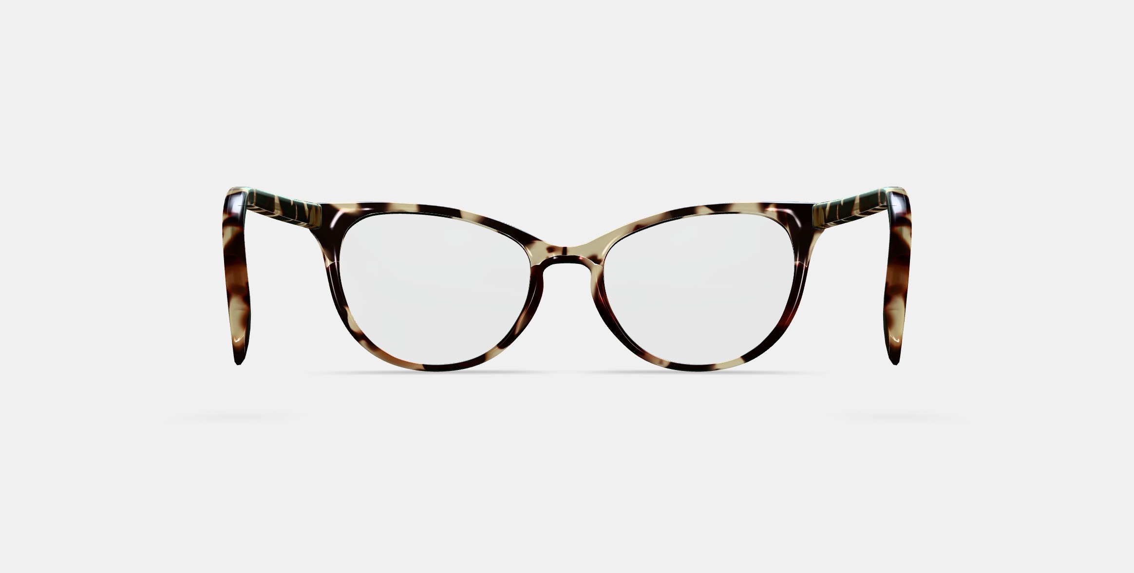 Shea Eyeglasses in Burnt Lemon Tortoise 3D model_15