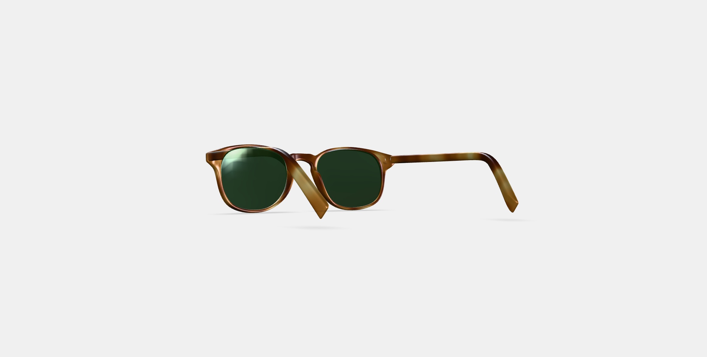 Downing Sunglasses in English Oak 3D model_16