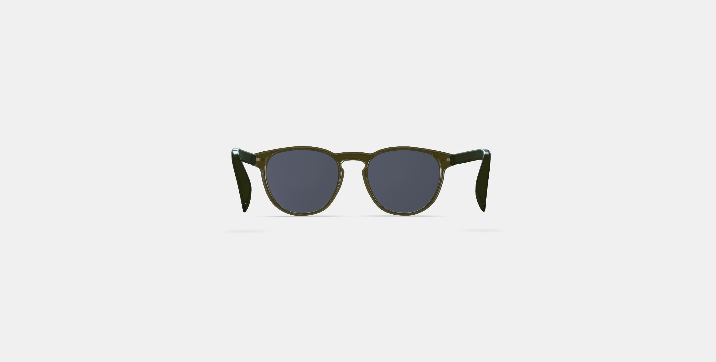 Waller Sunglasses in Cactus Crystal 3D model_14