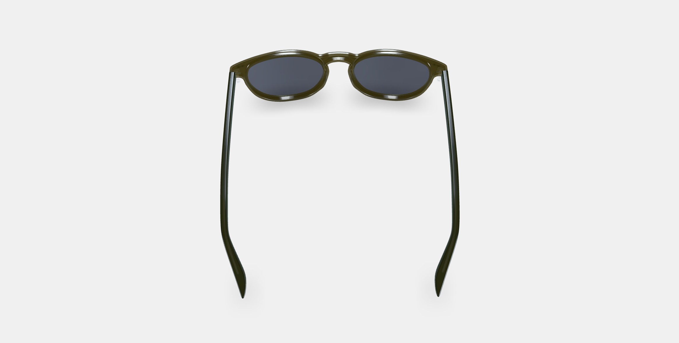 Waller Sunglasses in Cactus Crystal 3D model_2