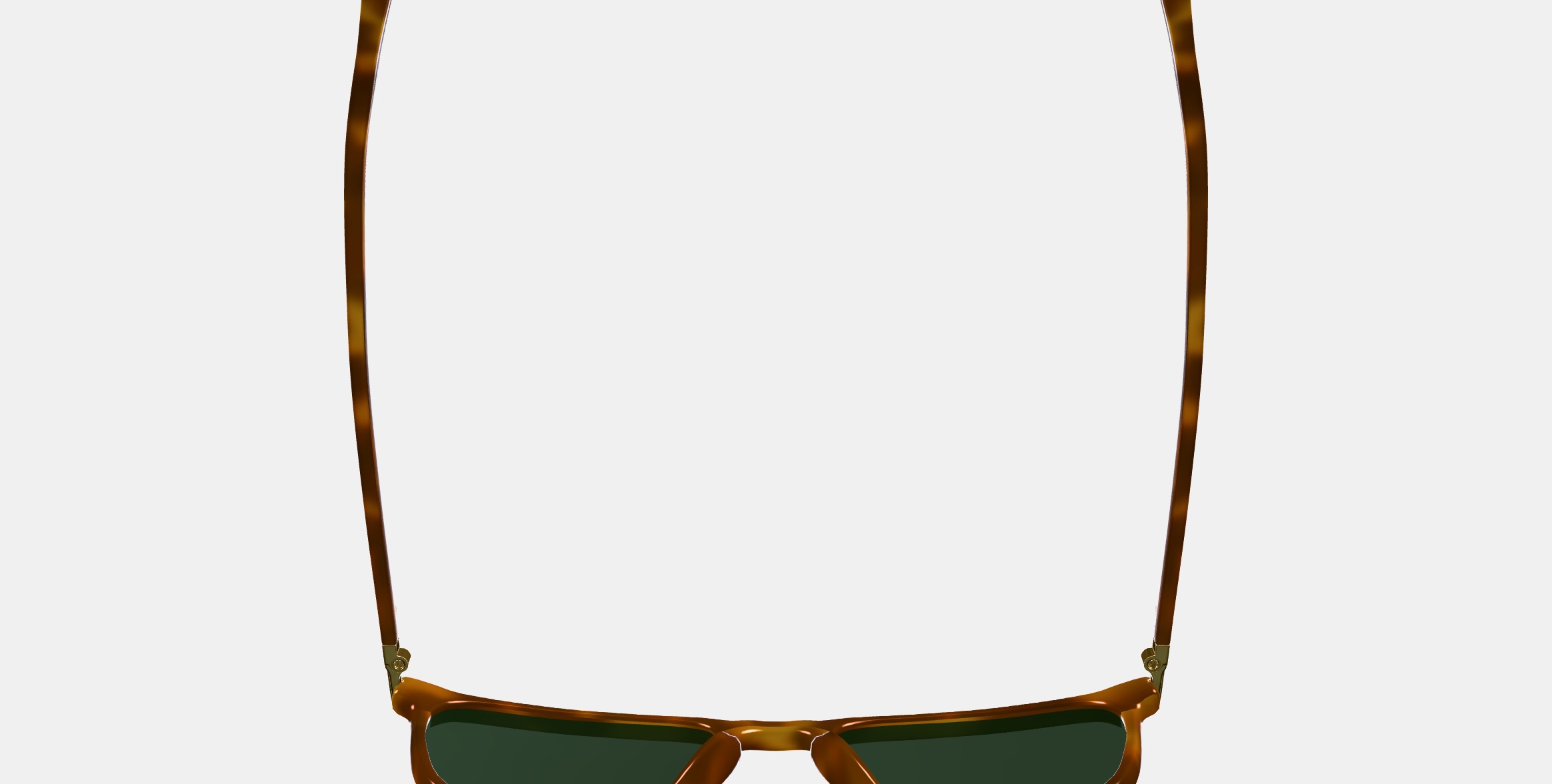 Sutton Sunglasses in Saddle Tortoise with Polished Gold 3D model_8