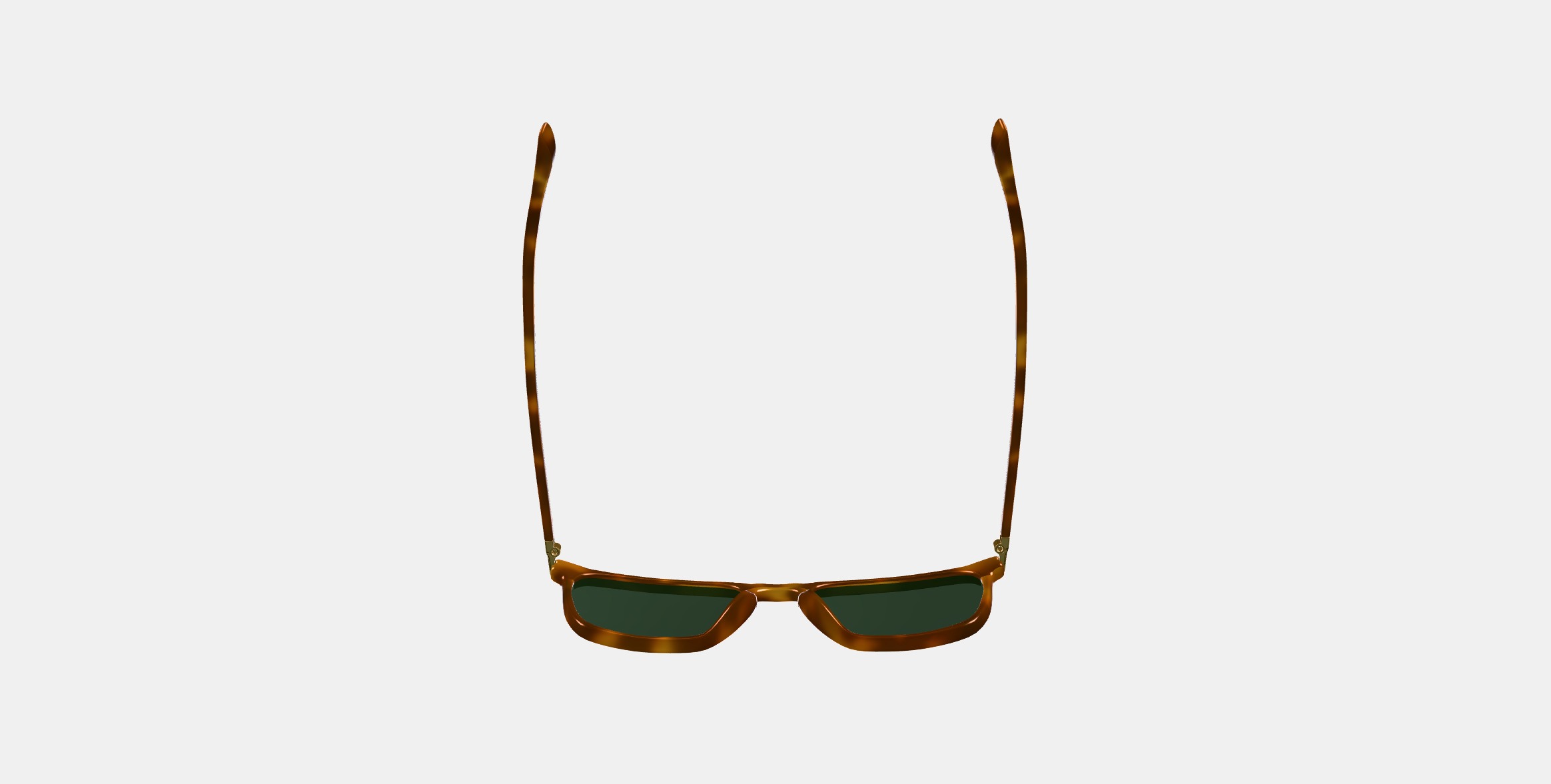 Sutton Sunglasses in Saddle Tortoise with Polished Gold 3D model_7